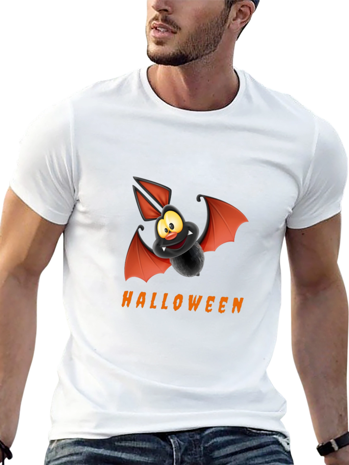 Halloween Bat Graphic Tee
