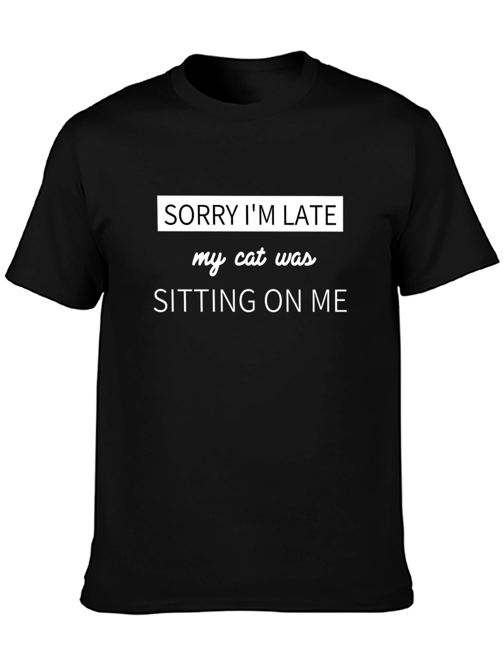 Sorry Im Late Cat Sitting T-Shirt