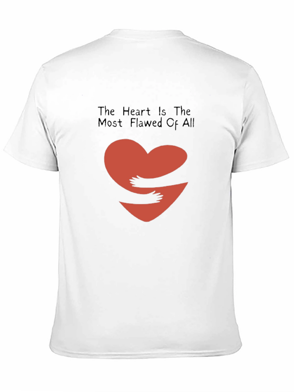 Heart Hug Graphic Tee - Black Casual Shirt
