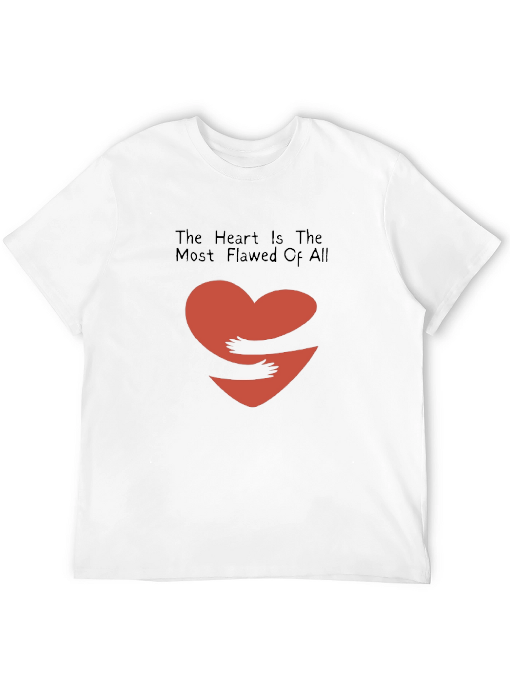 Heart Hug Graphic Tee - Black Casual Shirt