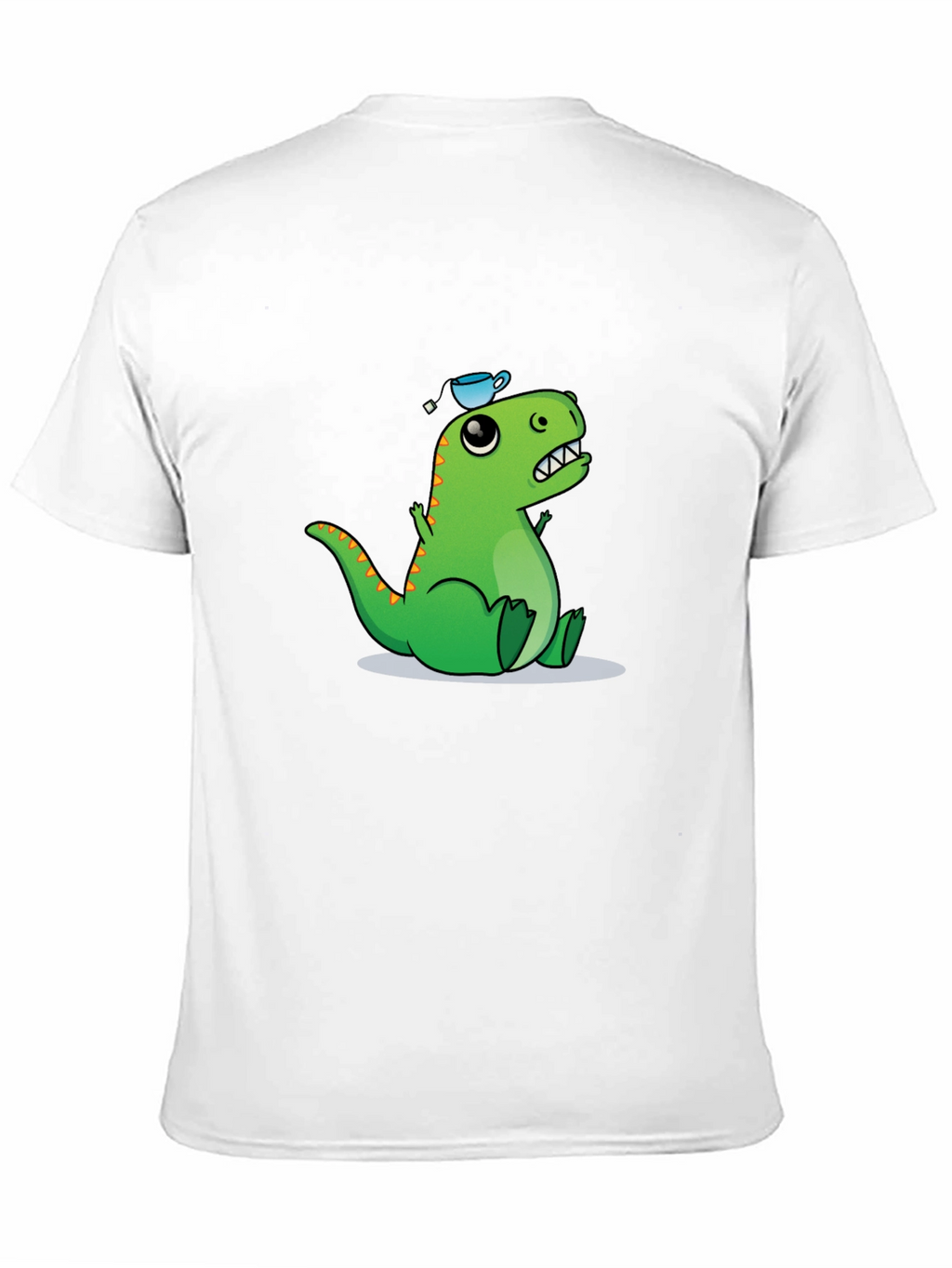 Dino Tea Party T-Shirt - Black Cotton Tee