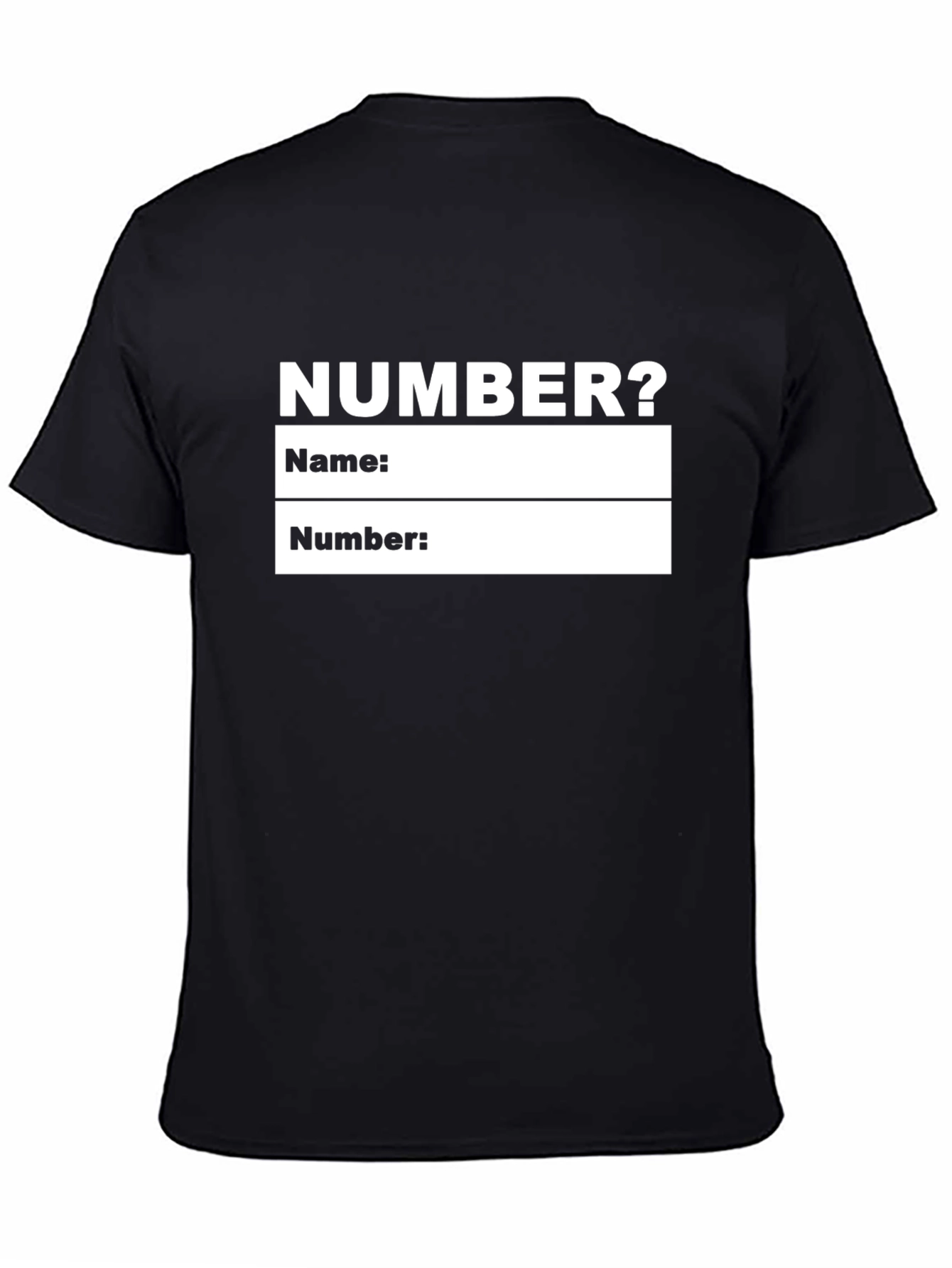 Funny Personalized Number T-Shirt
