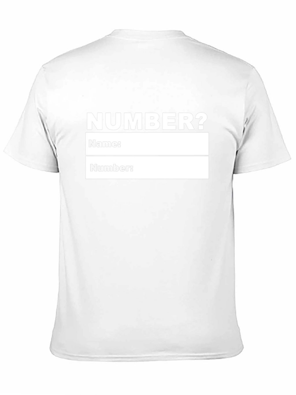 Funny Personalized Number T-Shirt