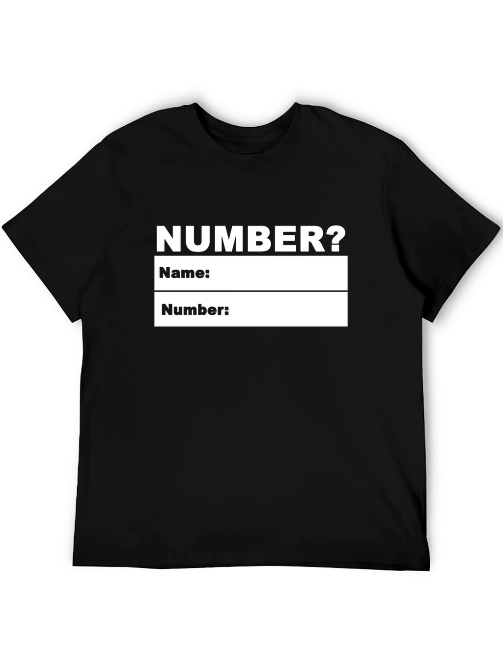 Funny Personalized Number T-Shirt