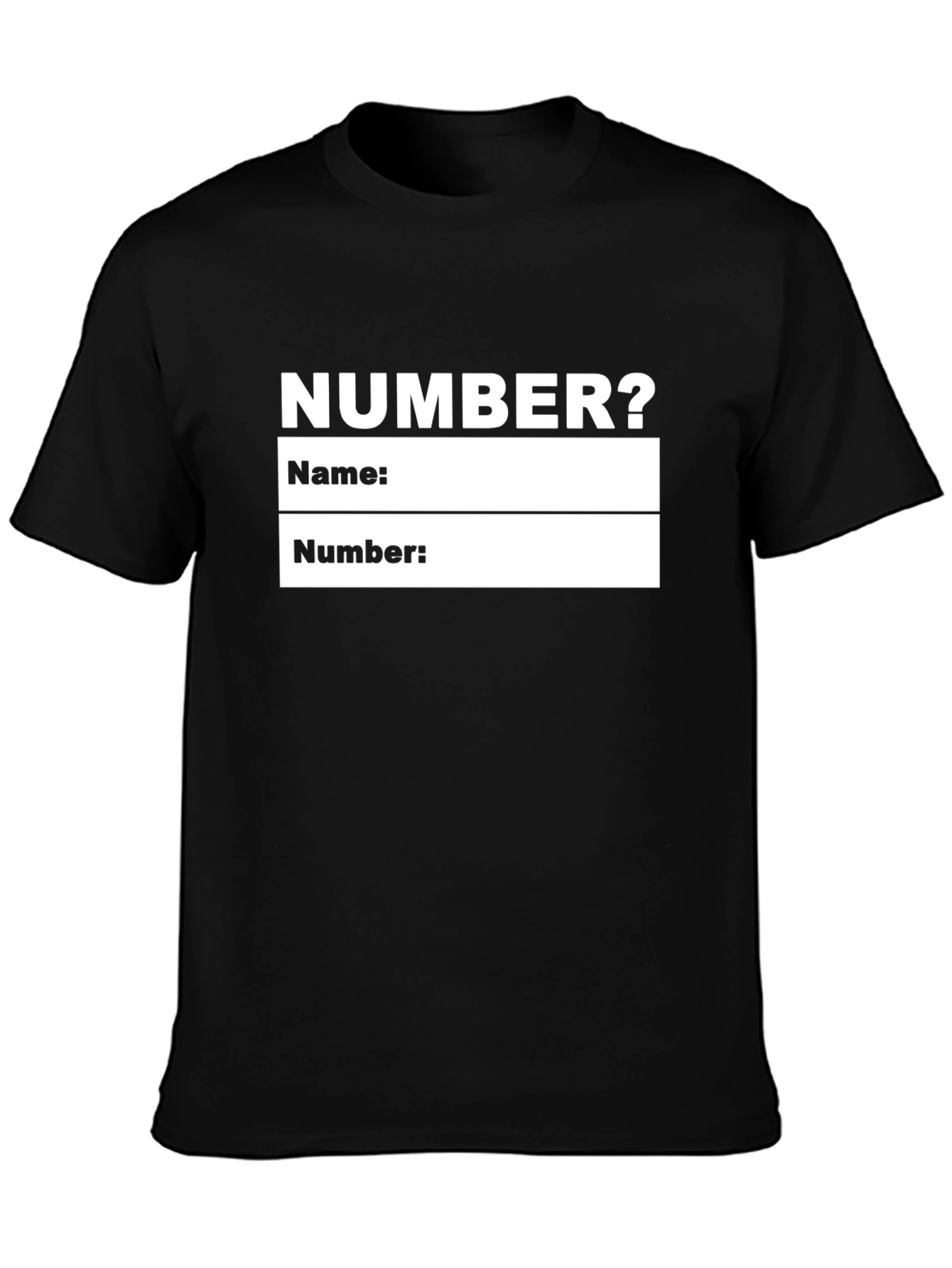 Funny Personalized Number T-Shirt