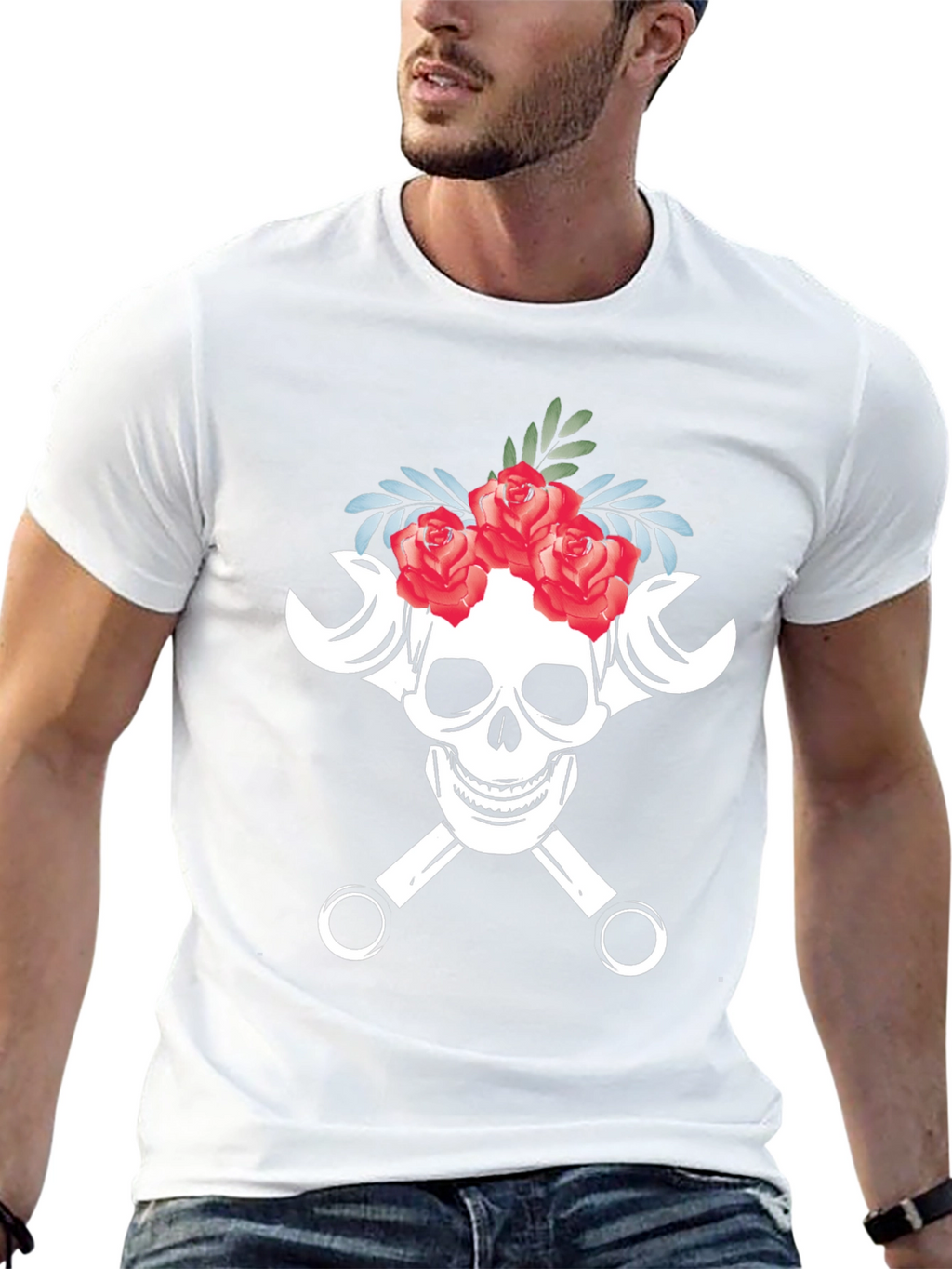 Skull & Wrenches Graphic Tee
