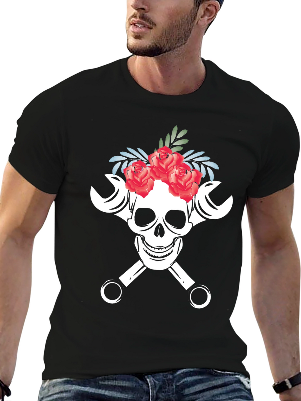 Skull & Wrenches Graphic Tee