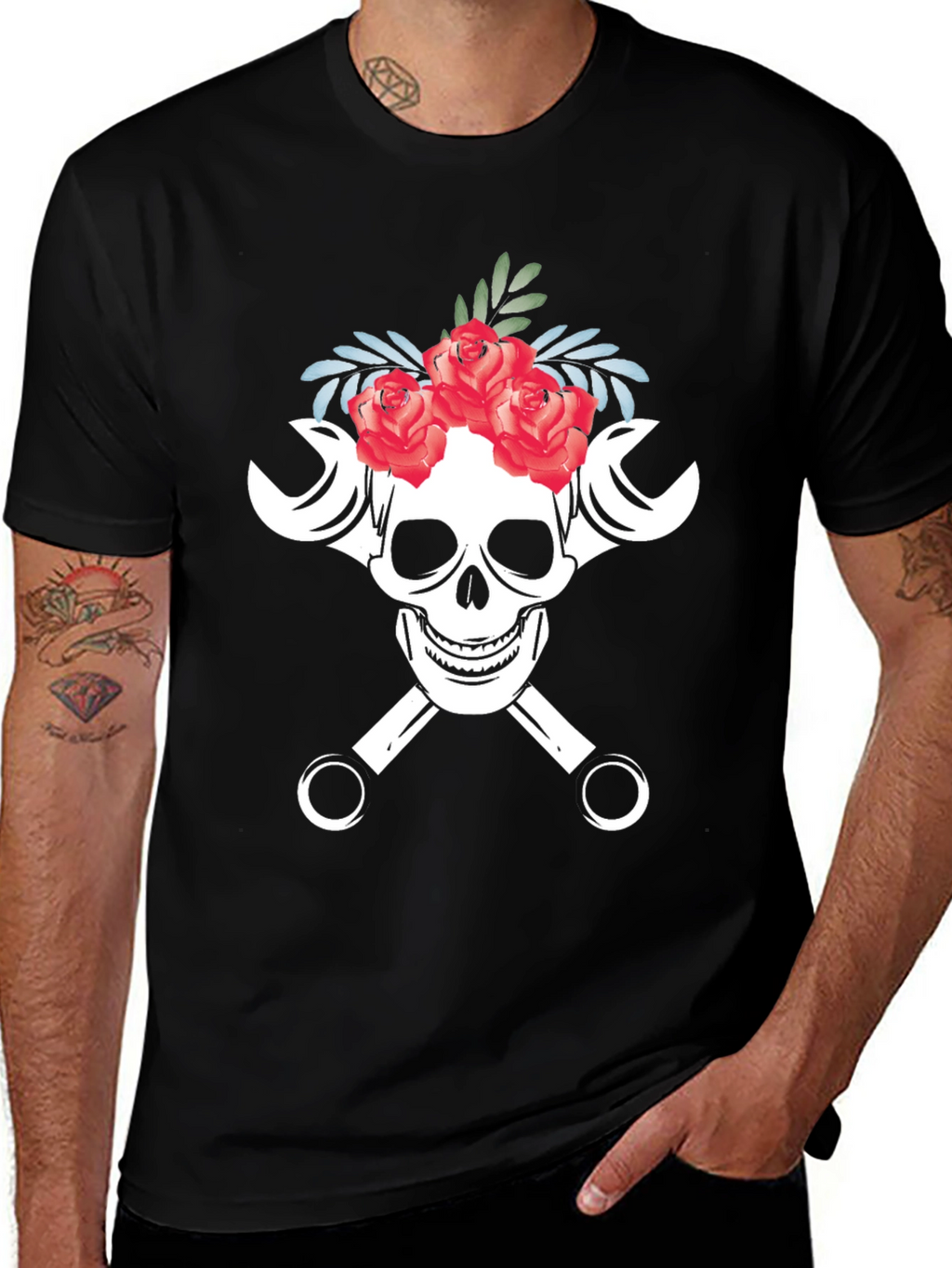 Skull & Wrenches Graphic Tee