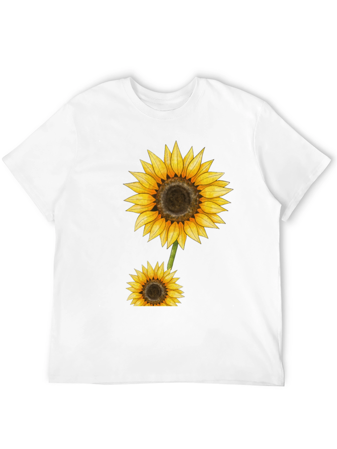 Sunflower Graphic Black T-Shirt