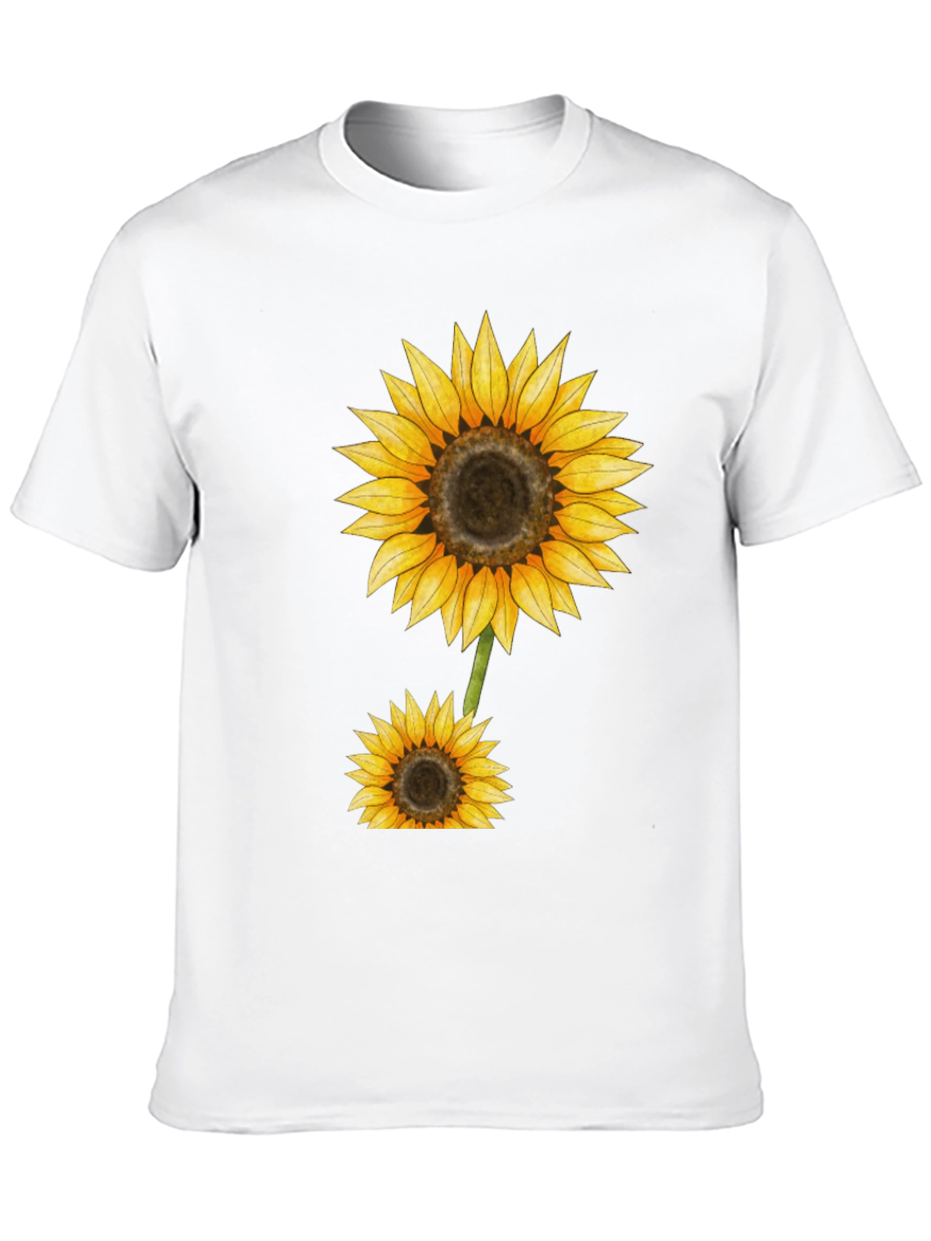 Sunflower Graphic Black T-Shirt