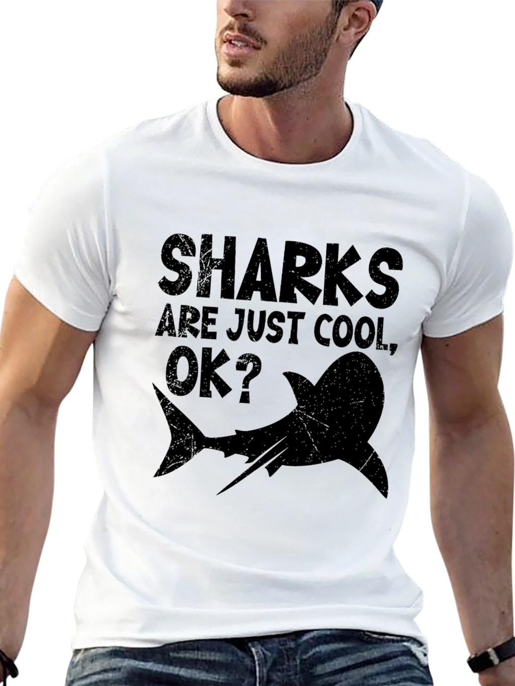 Sharks are Just Cool OK? Graphic T-Shirt