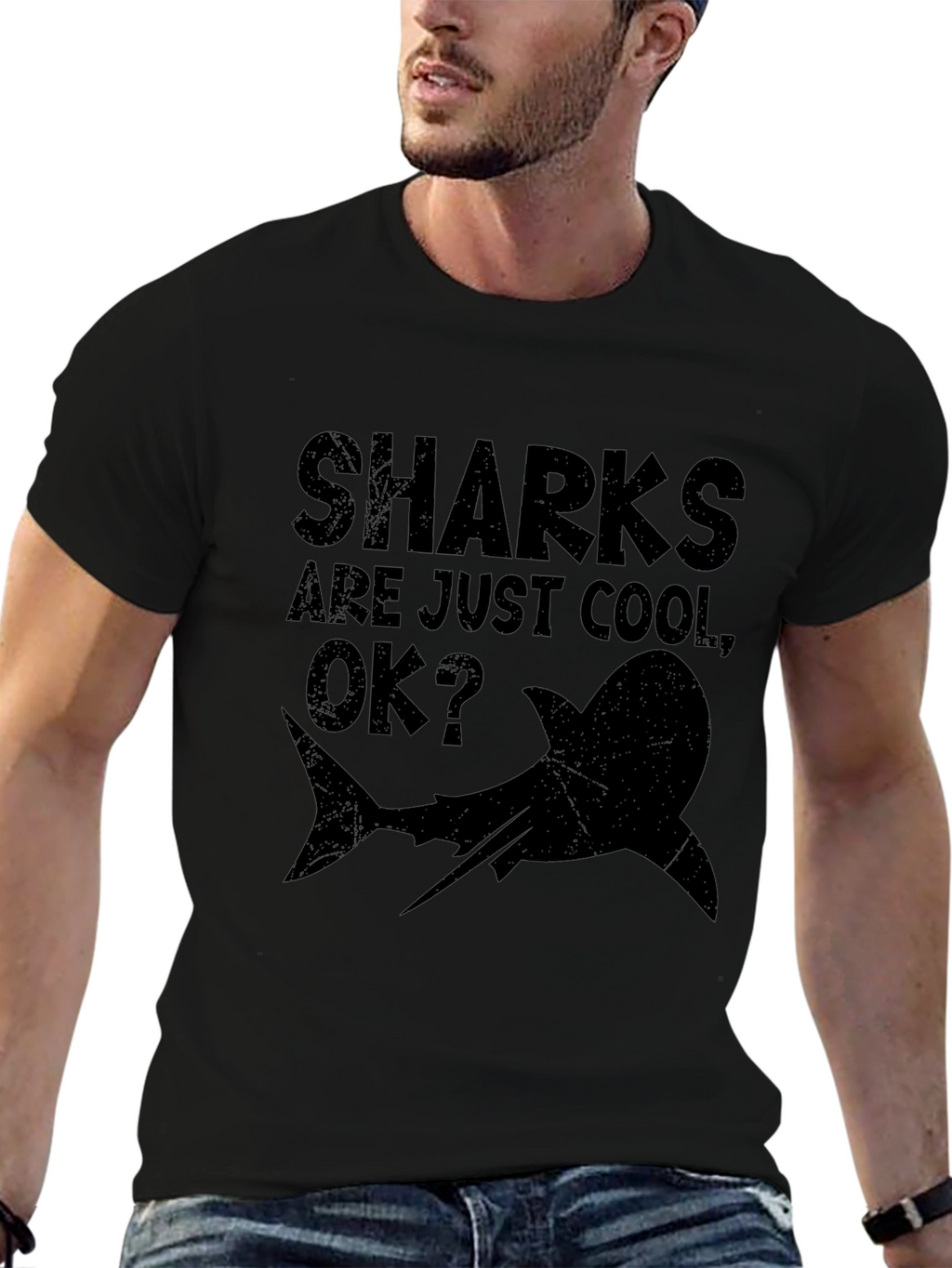 Sharks are Just Cool OK? Graphic T-Shirt