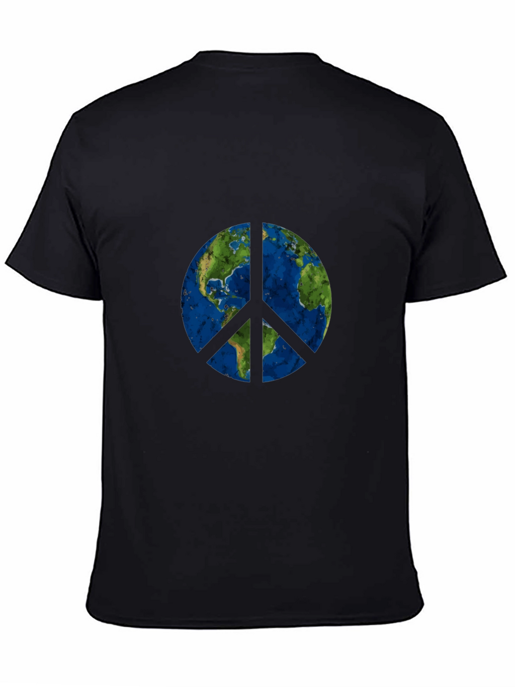 Earth Peace Sign Graphic T-Shirt