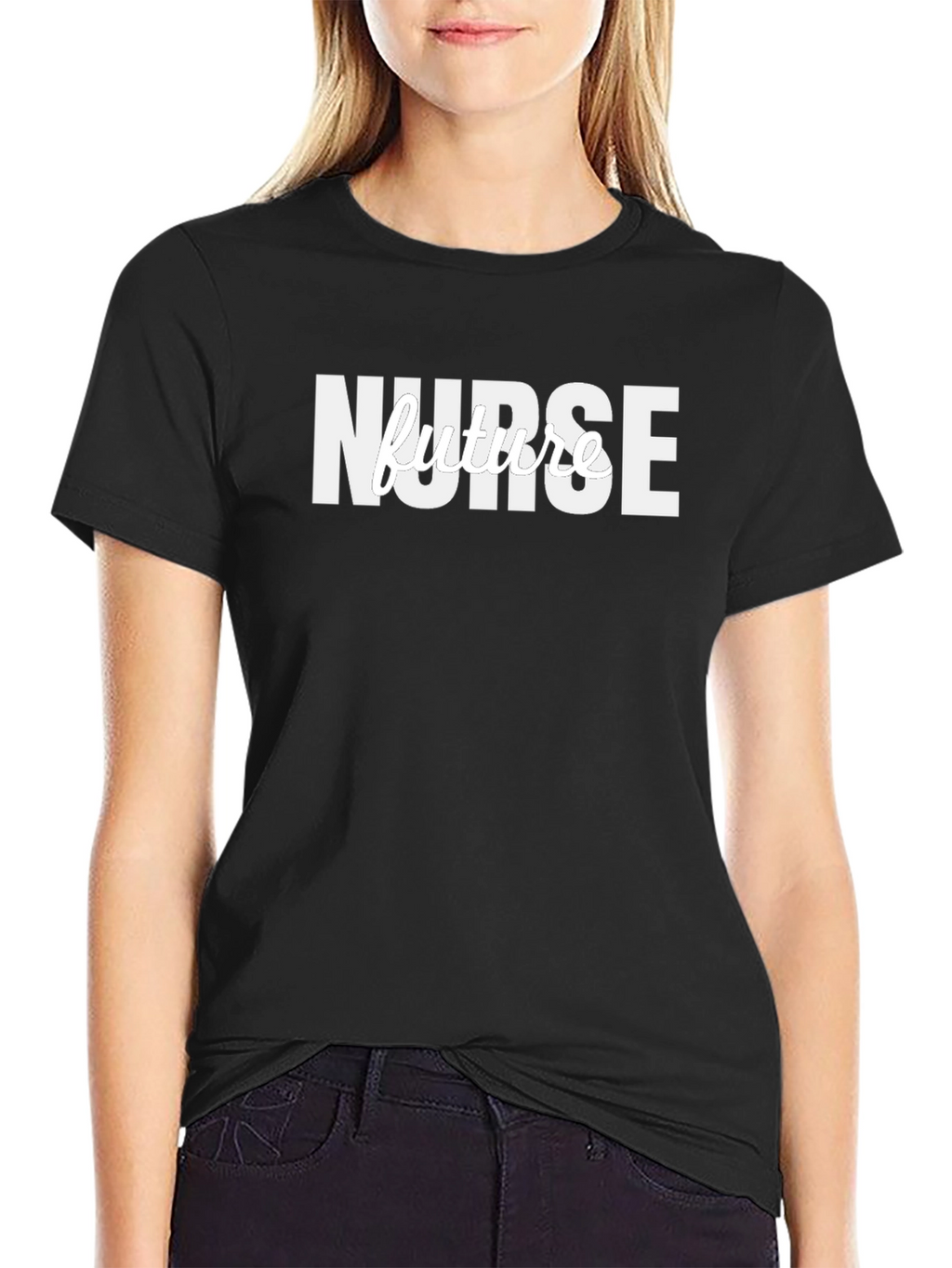 Future Nurse T-Shirt - Stylish Black Tee