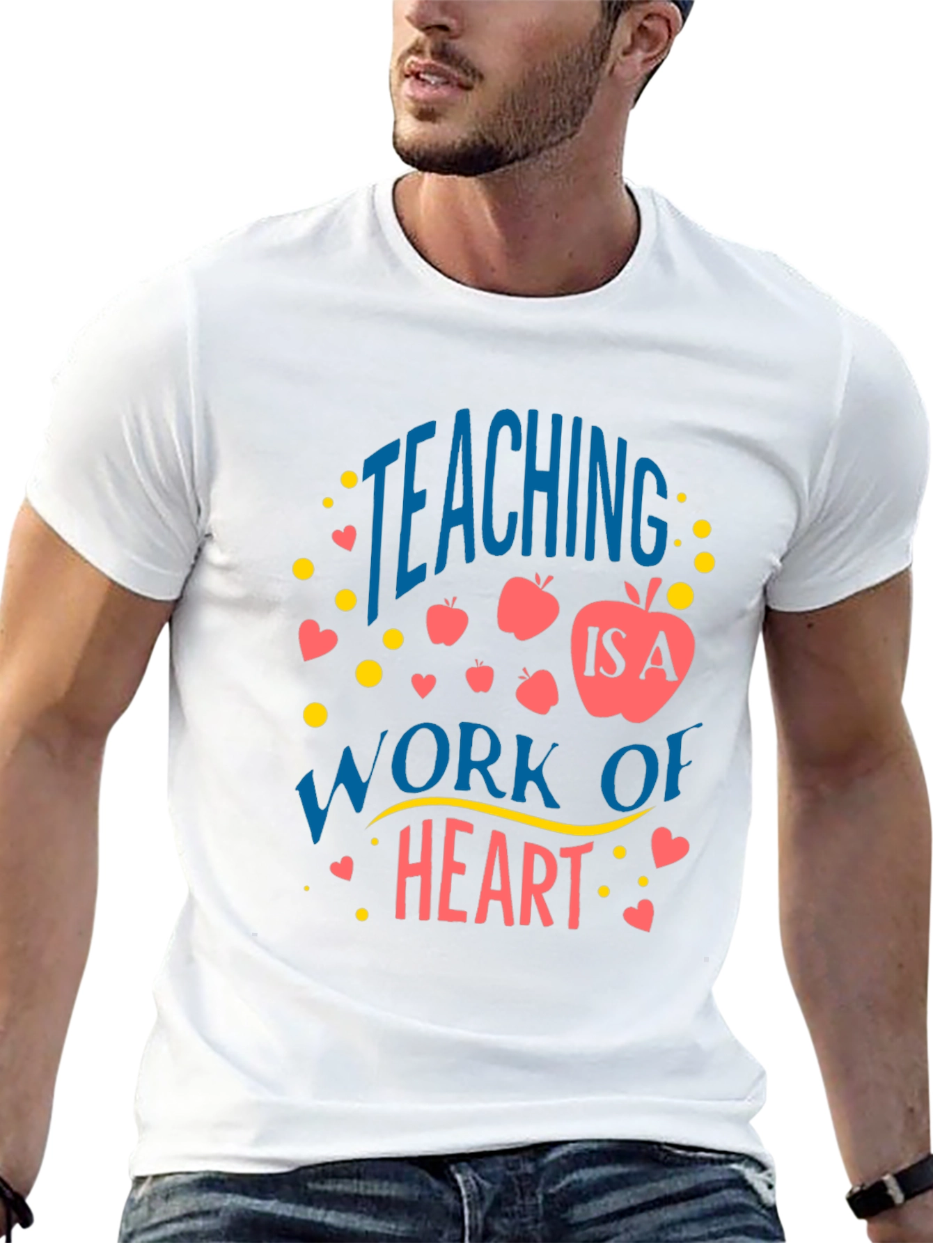 Teaching is a Work of Heart Graphic Tee