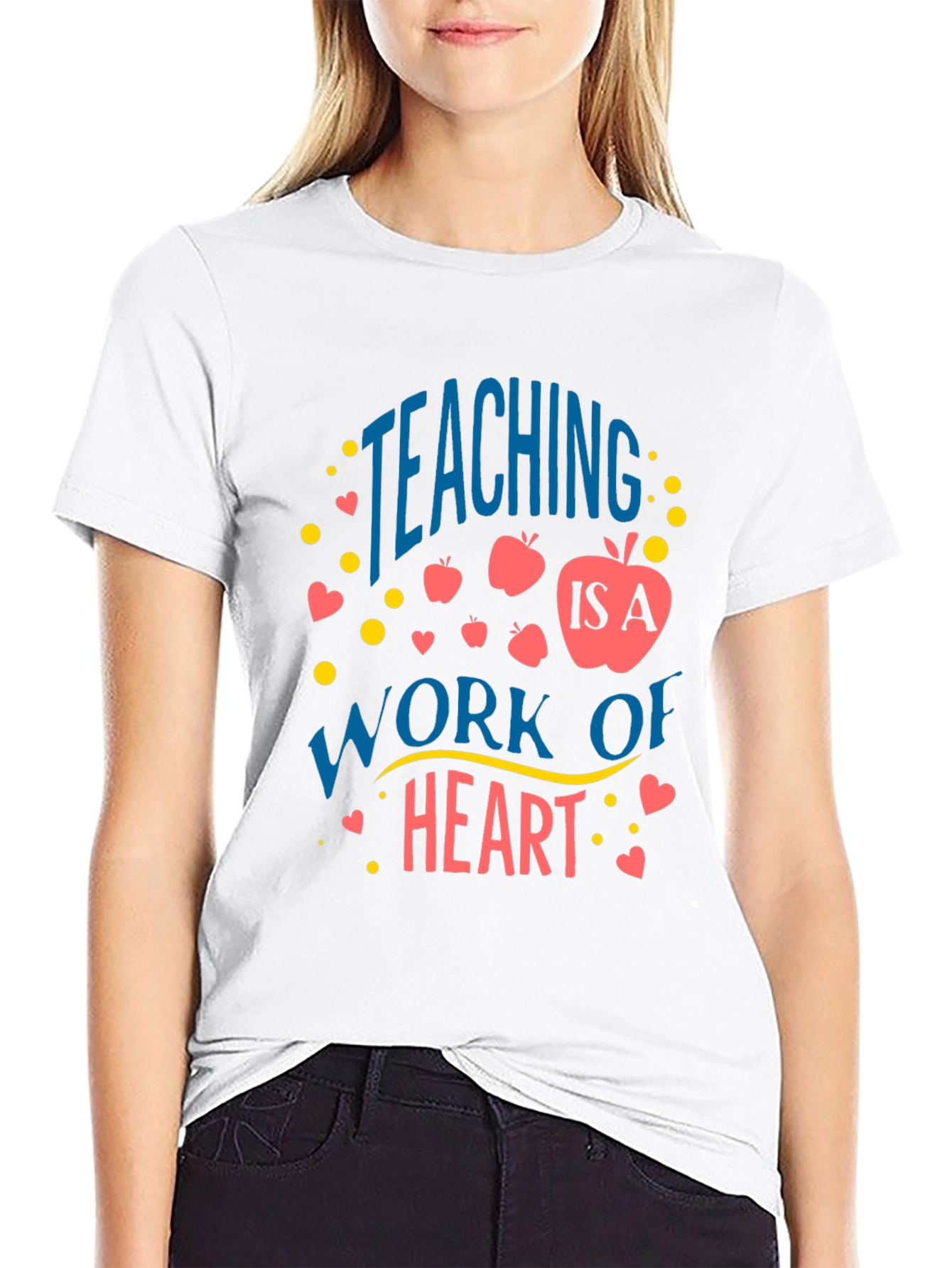 Teaching is a Work of Heart Graphic Tee