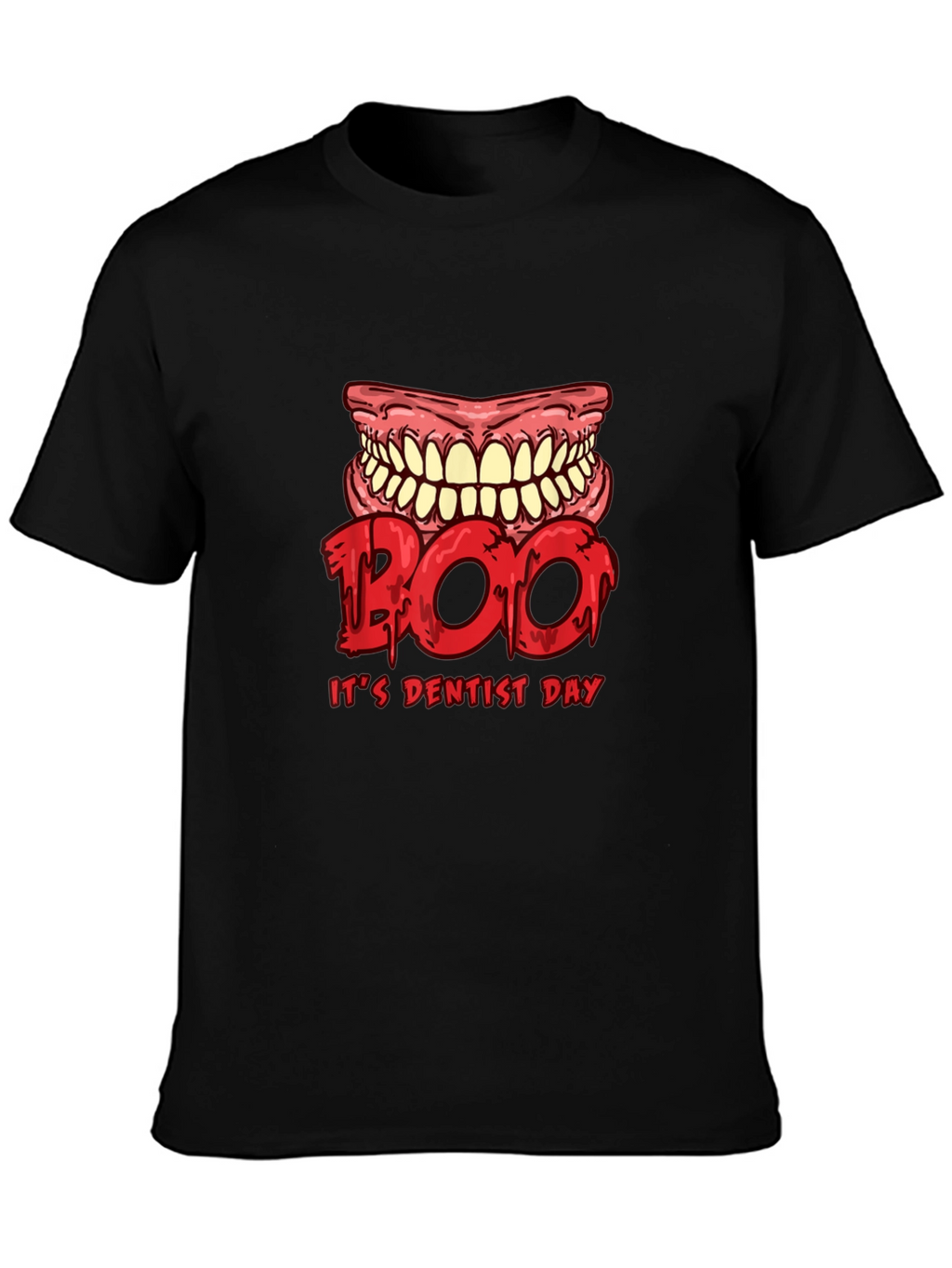 Boo Dentist Day Black T-Shirt