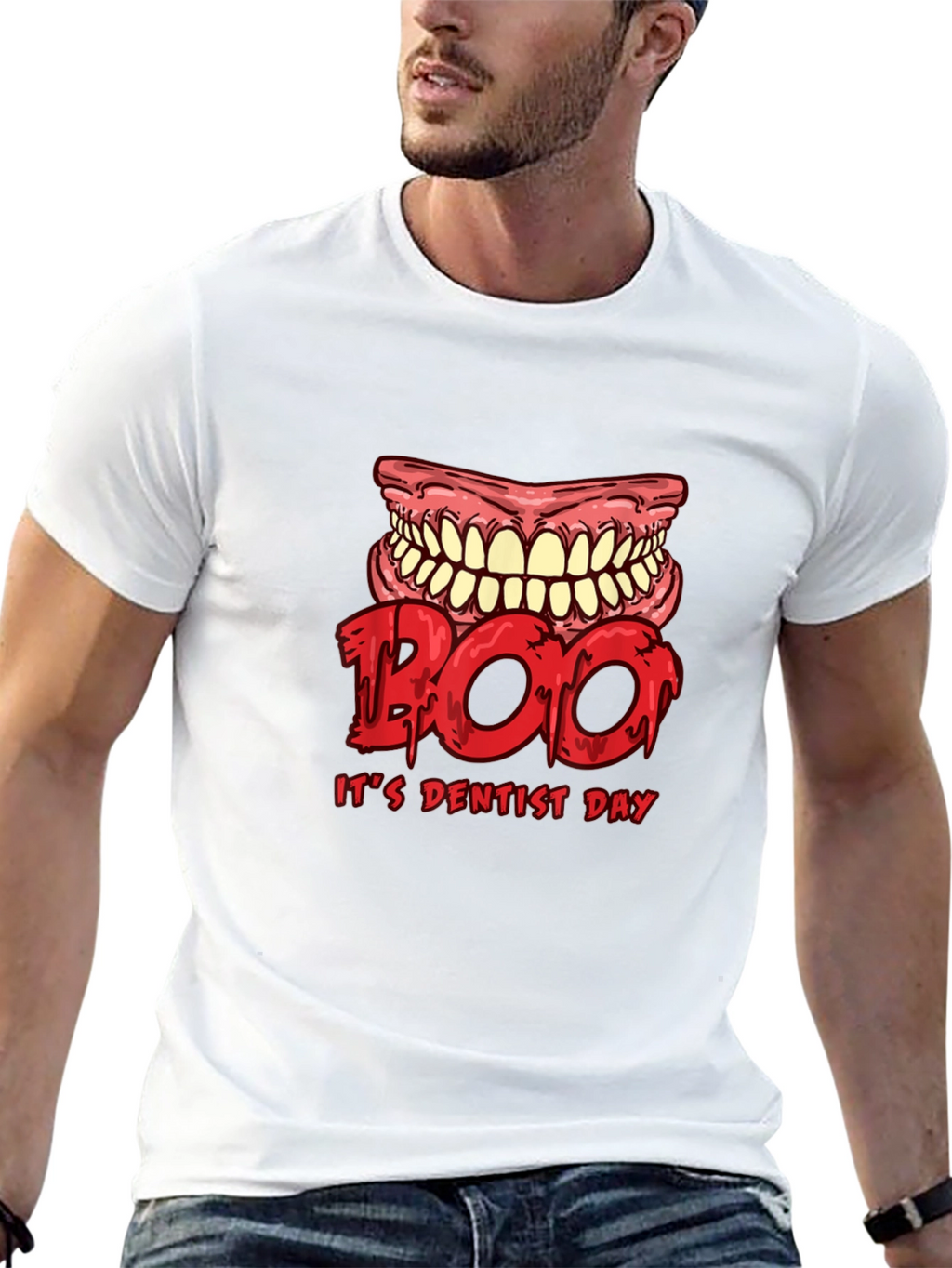 Boo Dentist Day Black T-Shirt