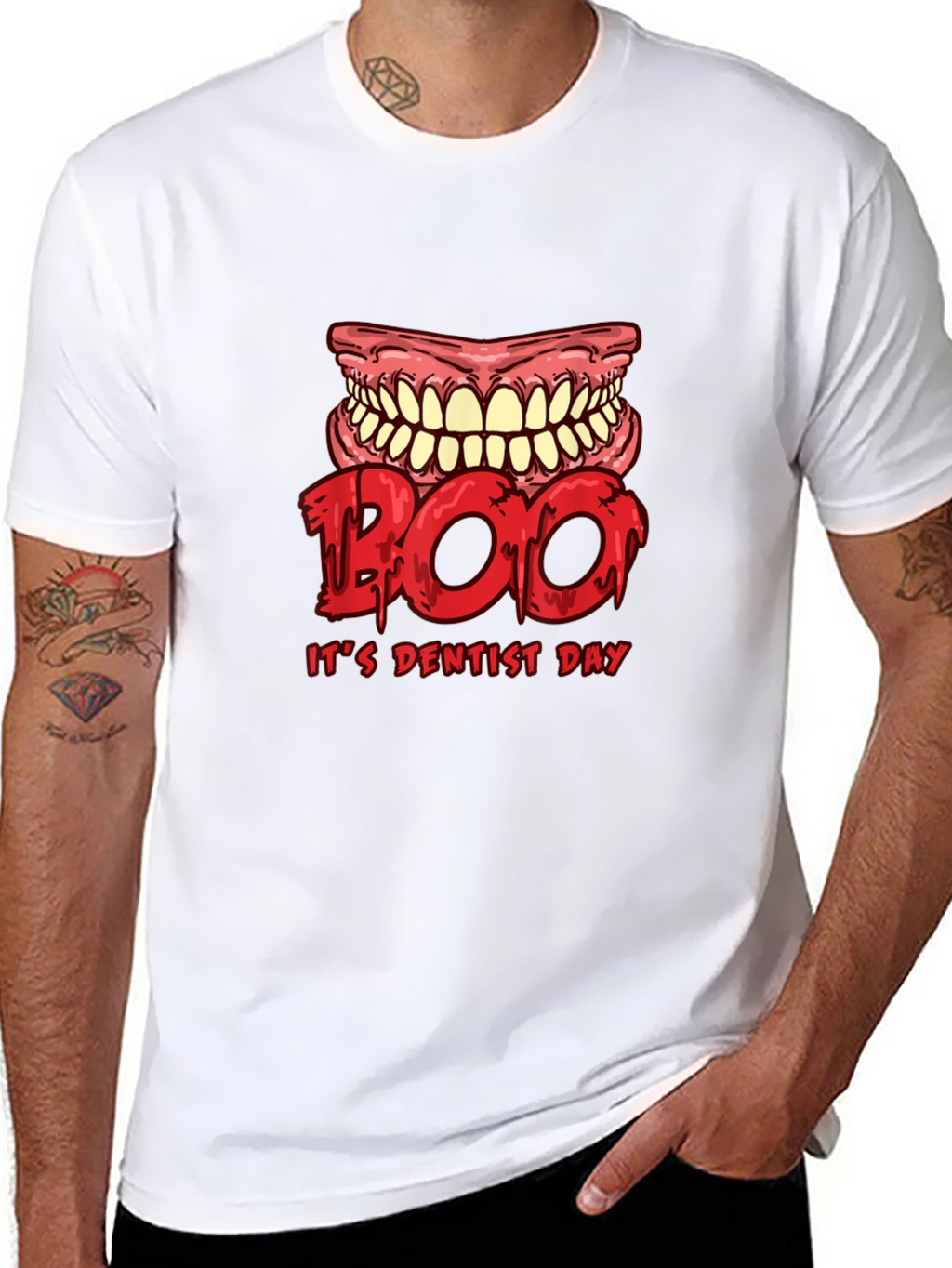 Boo Dentist Day Black T-Shirt