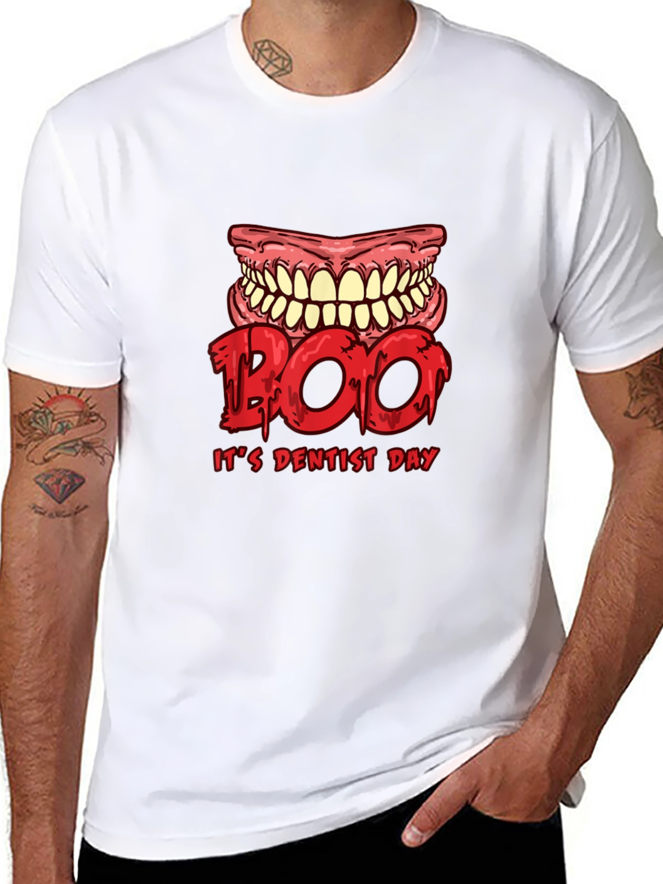 Boo Dentist Day Black T-Shirt