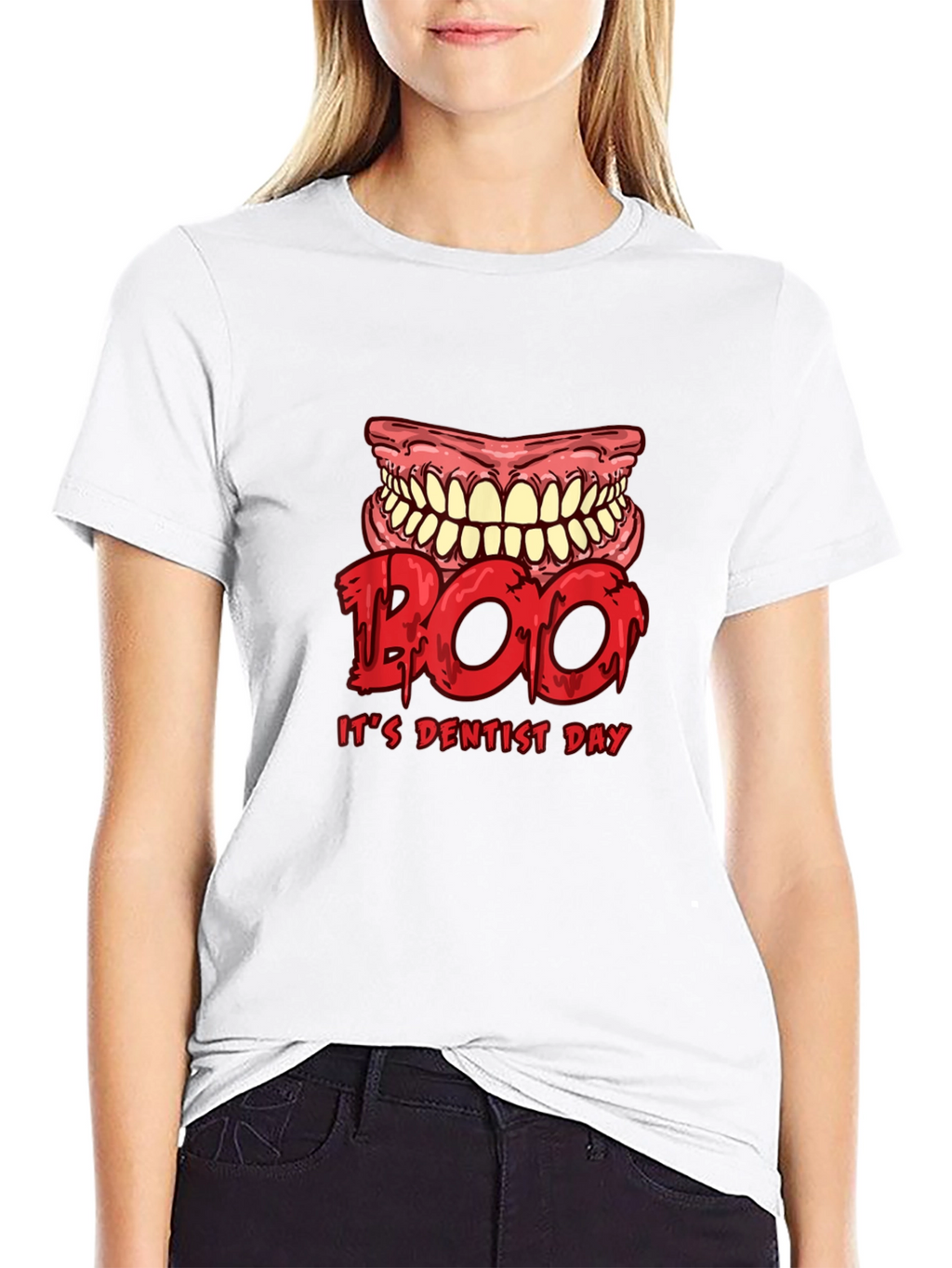 Boo Dentist Day Black T-Shirt