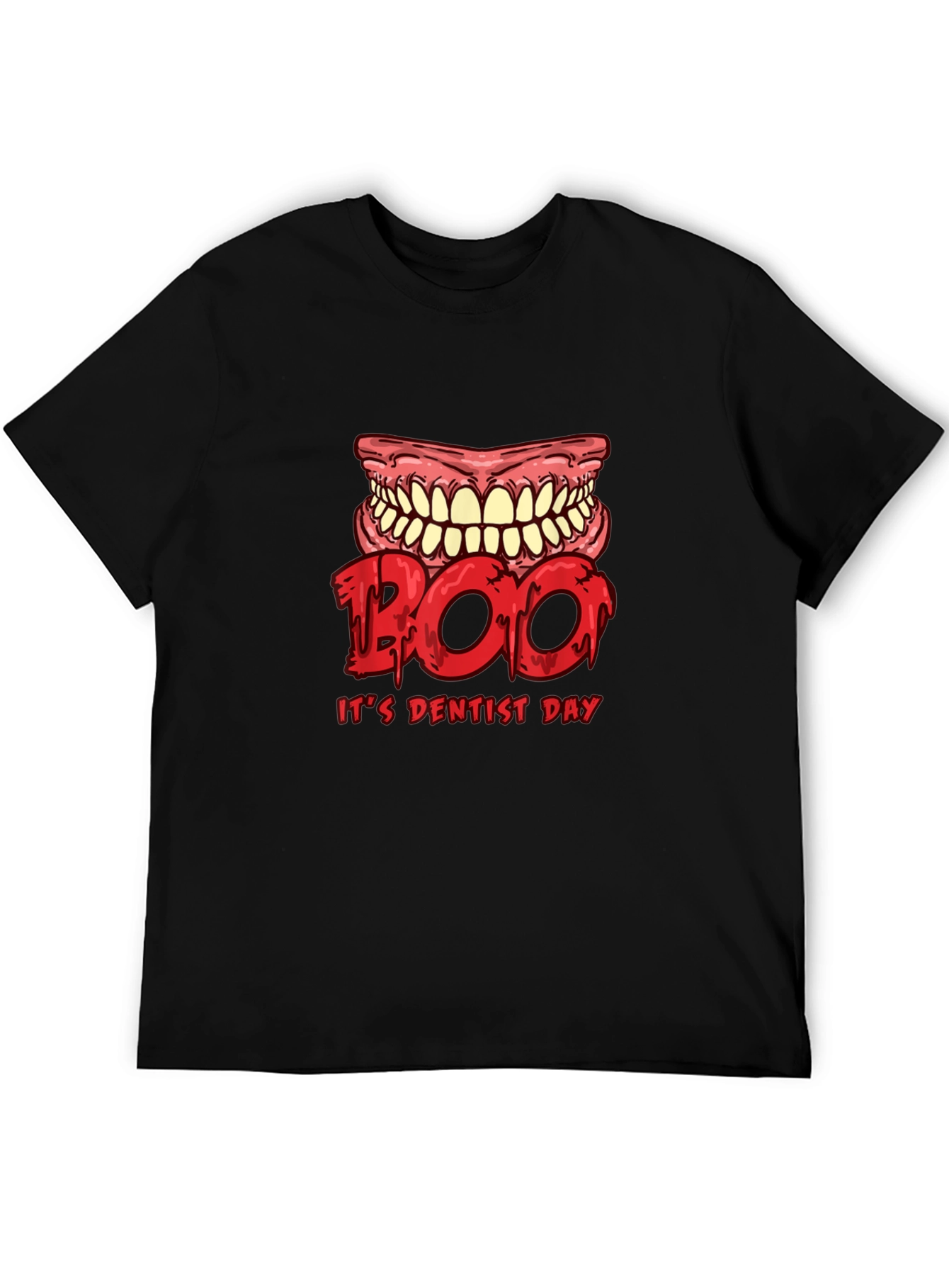 Boo Dentist Day Black T-Shirt