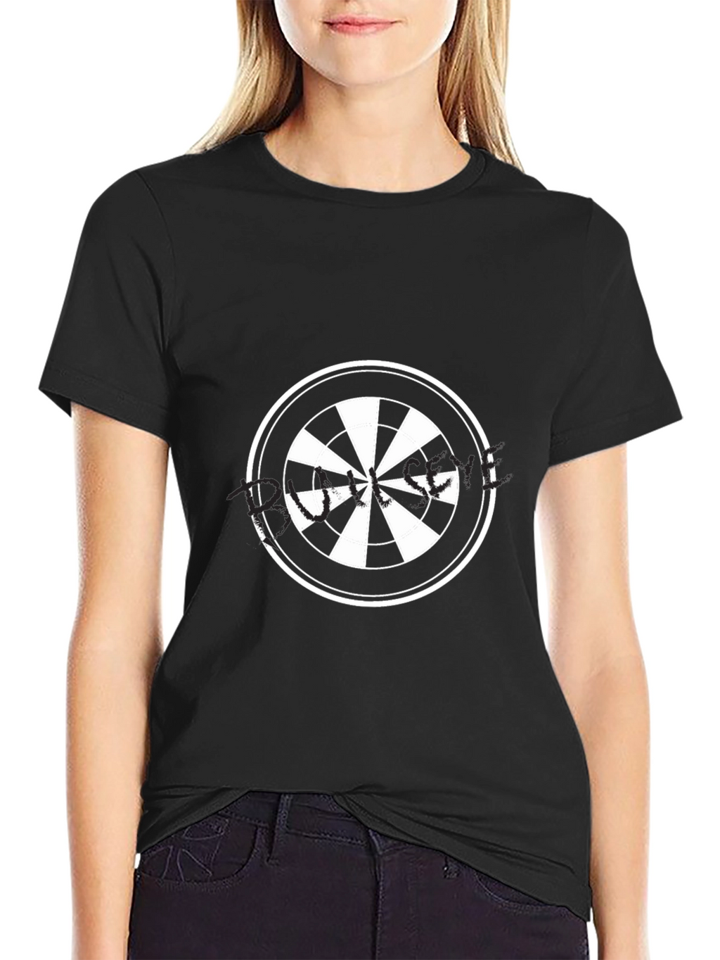 Dartboard Graphic T-Shirt - Classic Black Tee