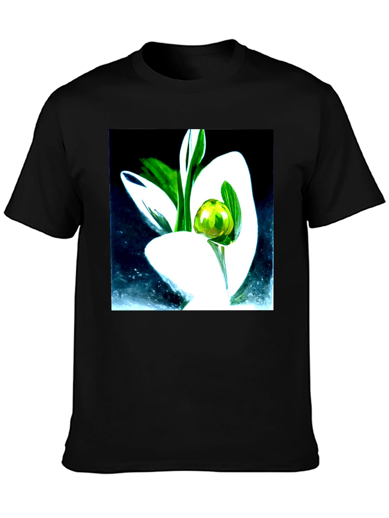Abstract Floral T-Shirt