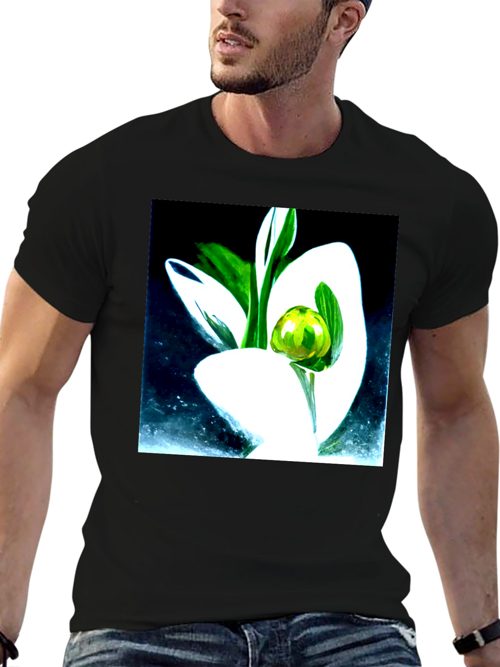 Abstract Floral T-Shirt