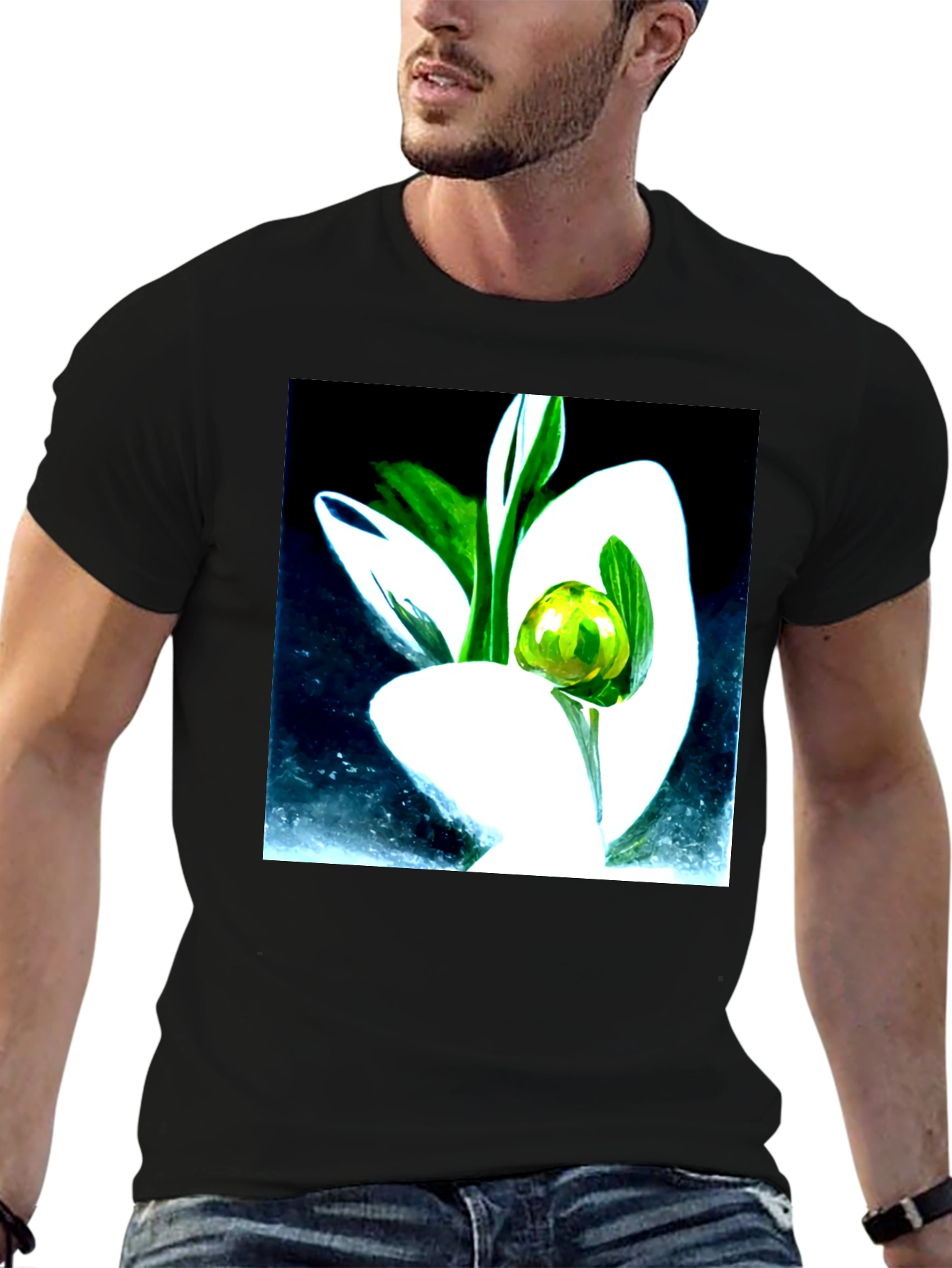 Abstract Floral T-Shirt
