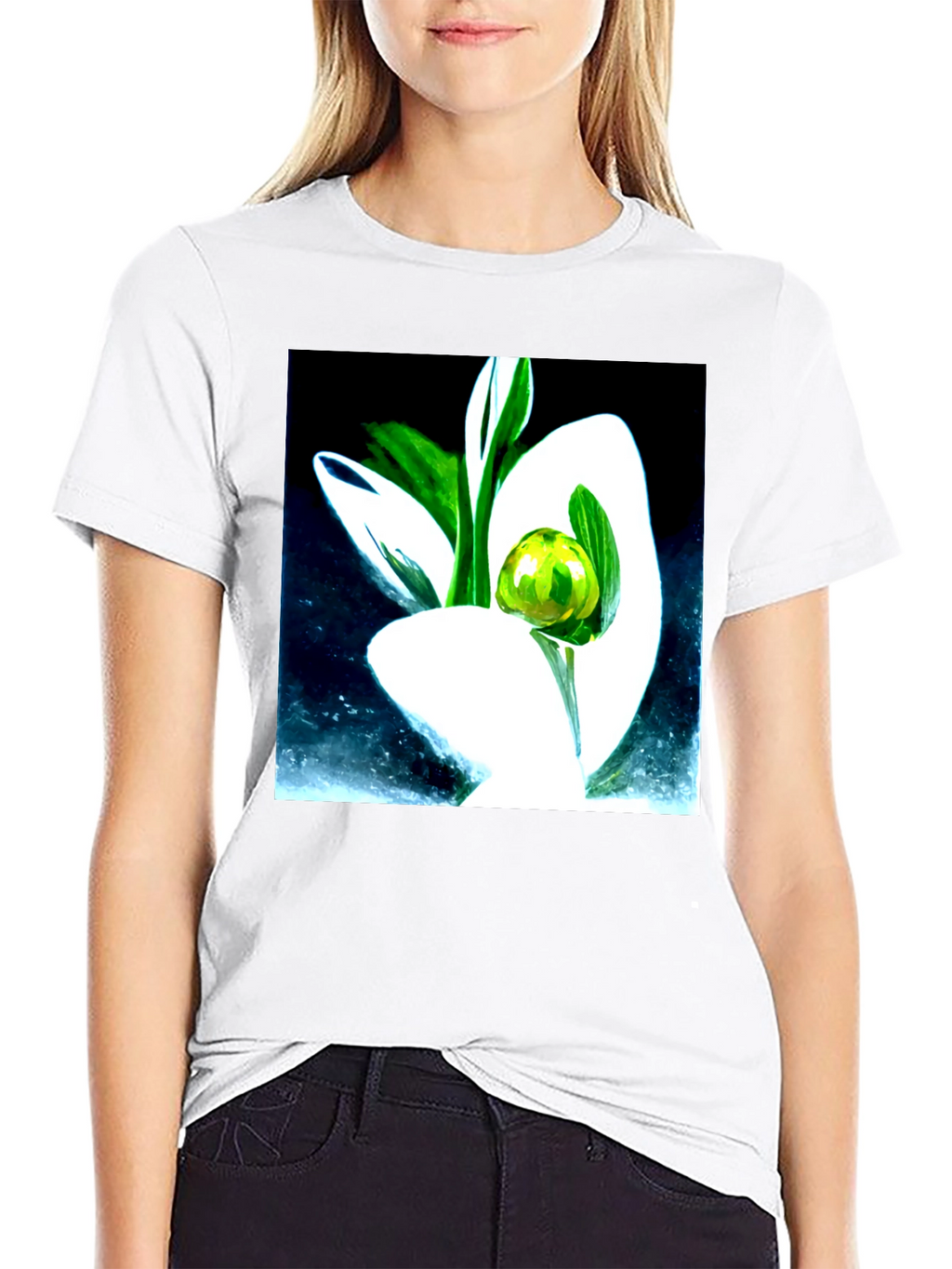 Abstract Floral T-Shirt