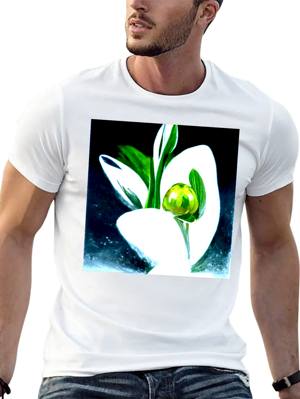 Abstract Floral T-Shirt