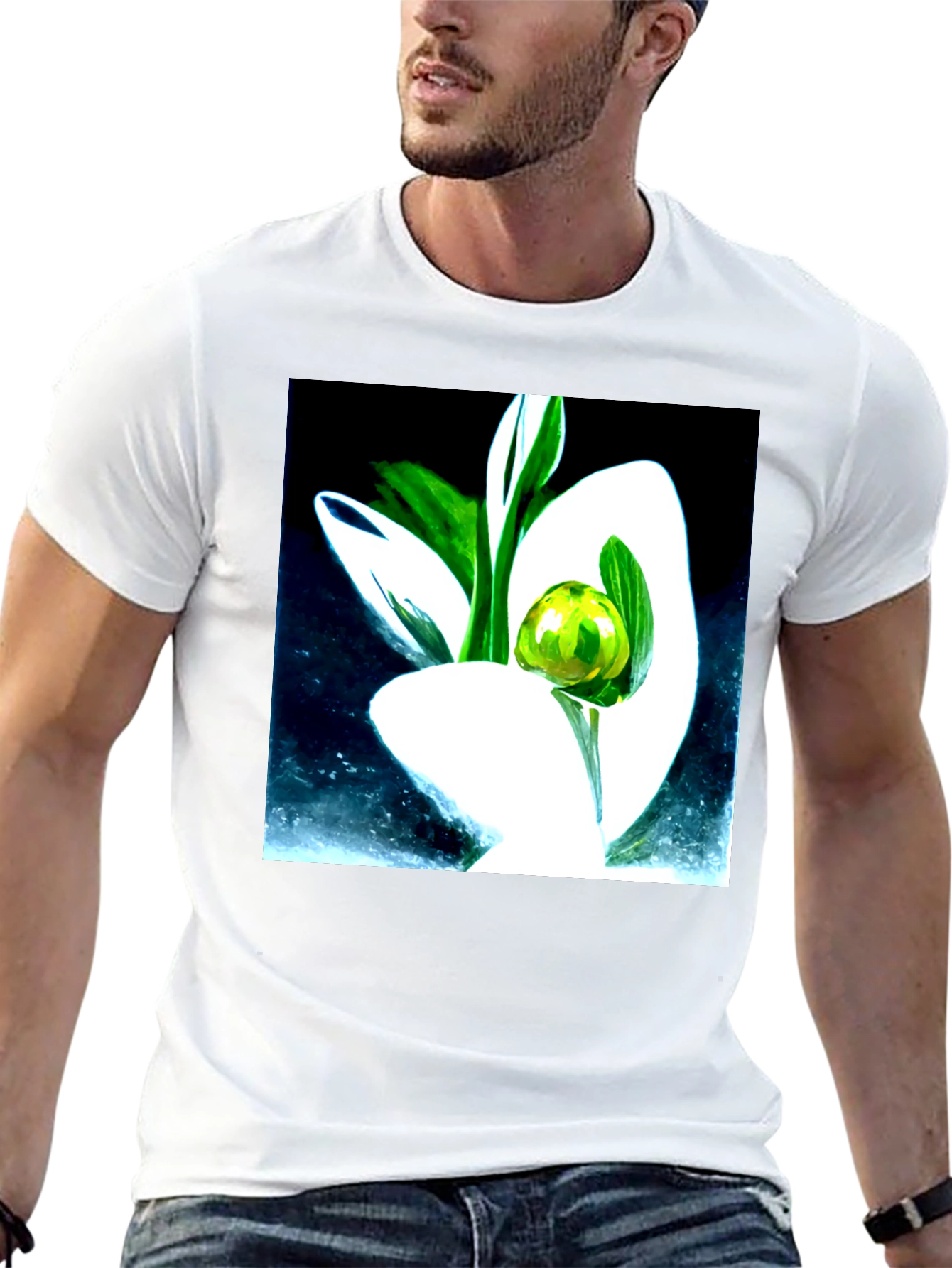 Abstract Floral T-Shirt