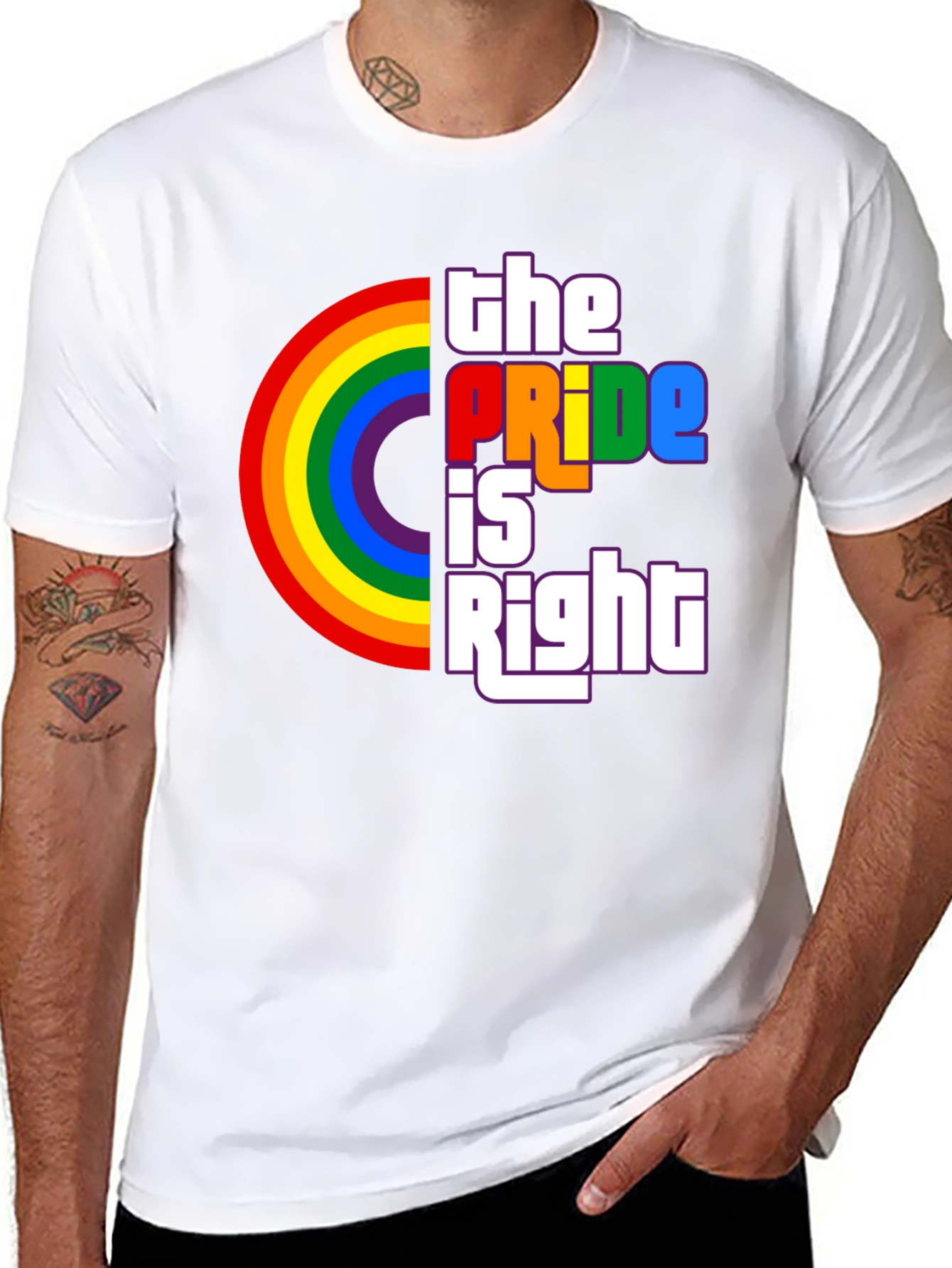 The Pride Is Right Rainbow Graphic T-Shirt