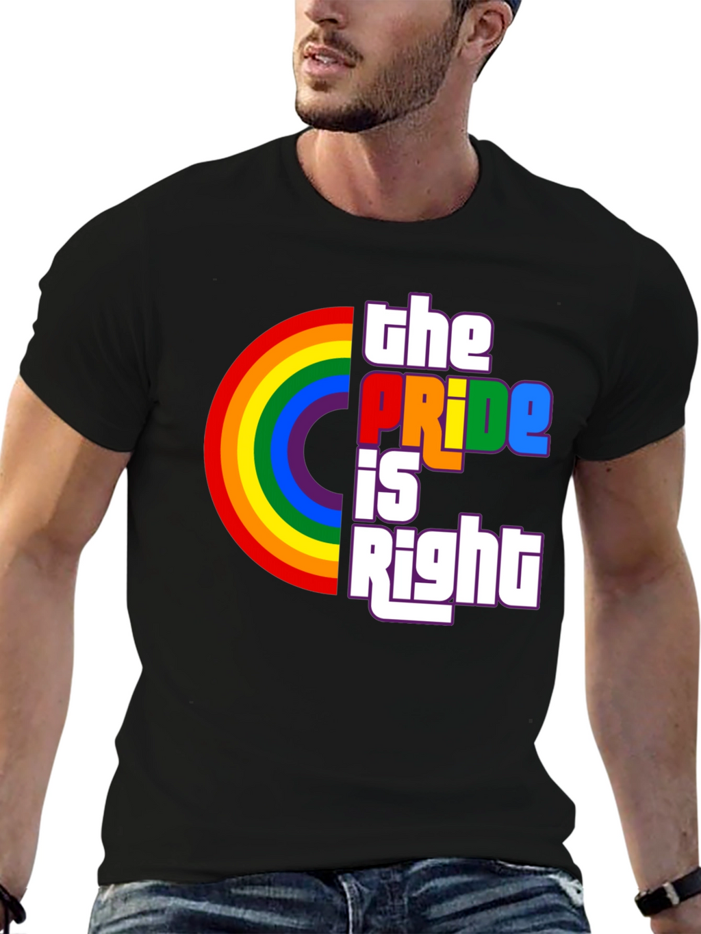 The Pride Is Right Rainbow Graphic T-Shirt