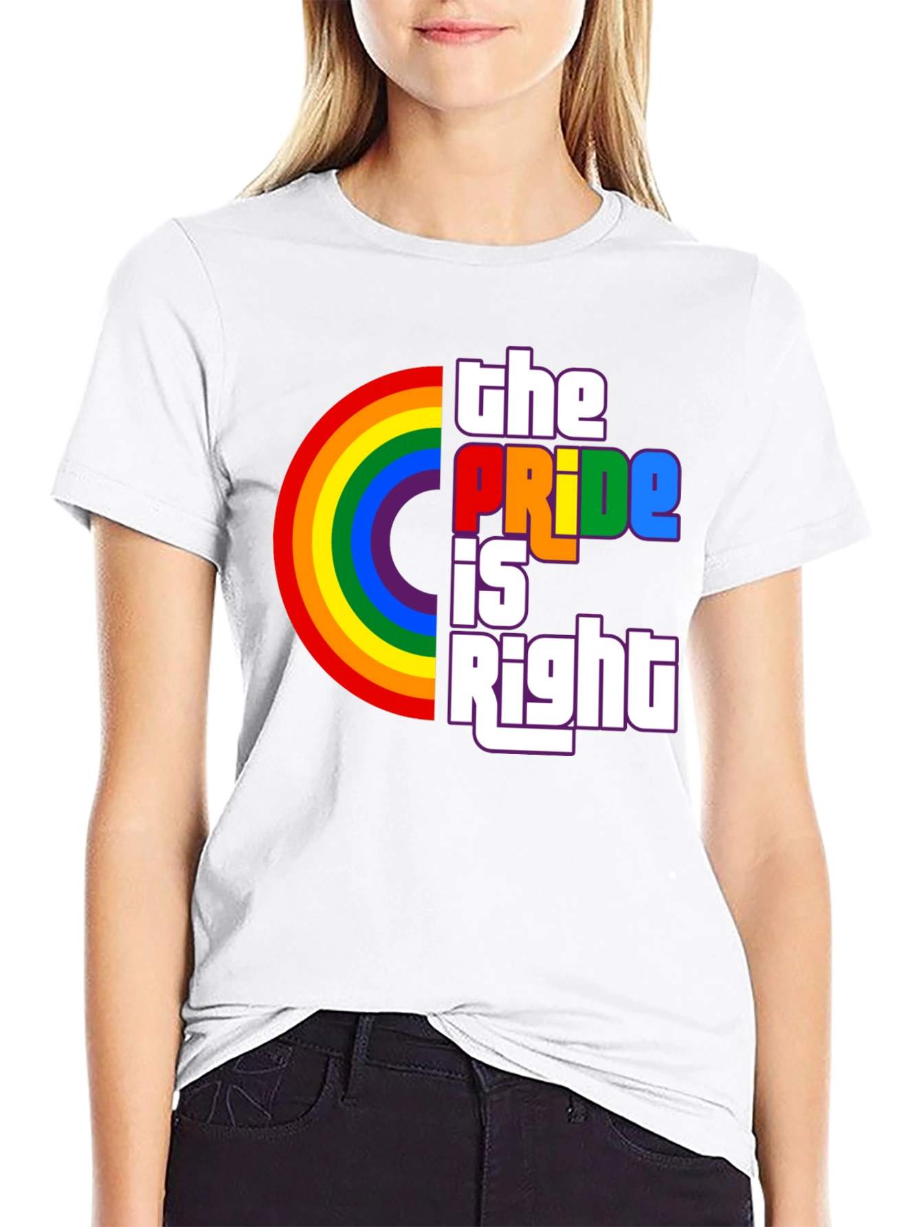 The Pride Is Right Rainbow Graphic T-Shirt