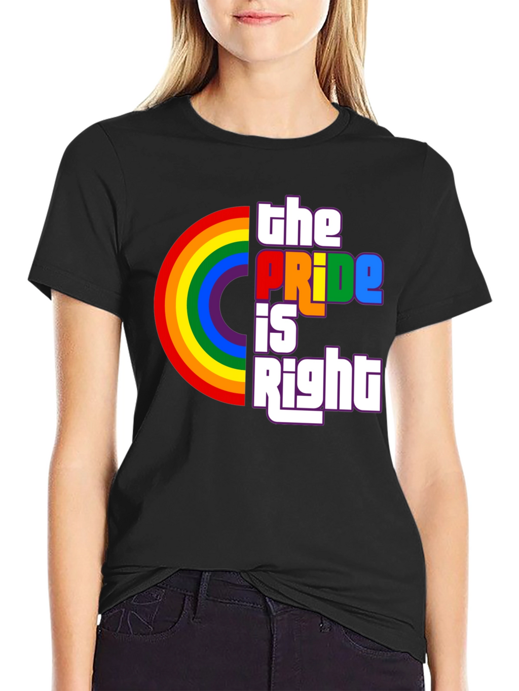 The Pride Is Right Rainbow Graphic T-Shirt