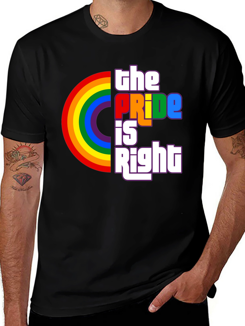 The Pride Is Right Rainbow Graphic T-Shirt