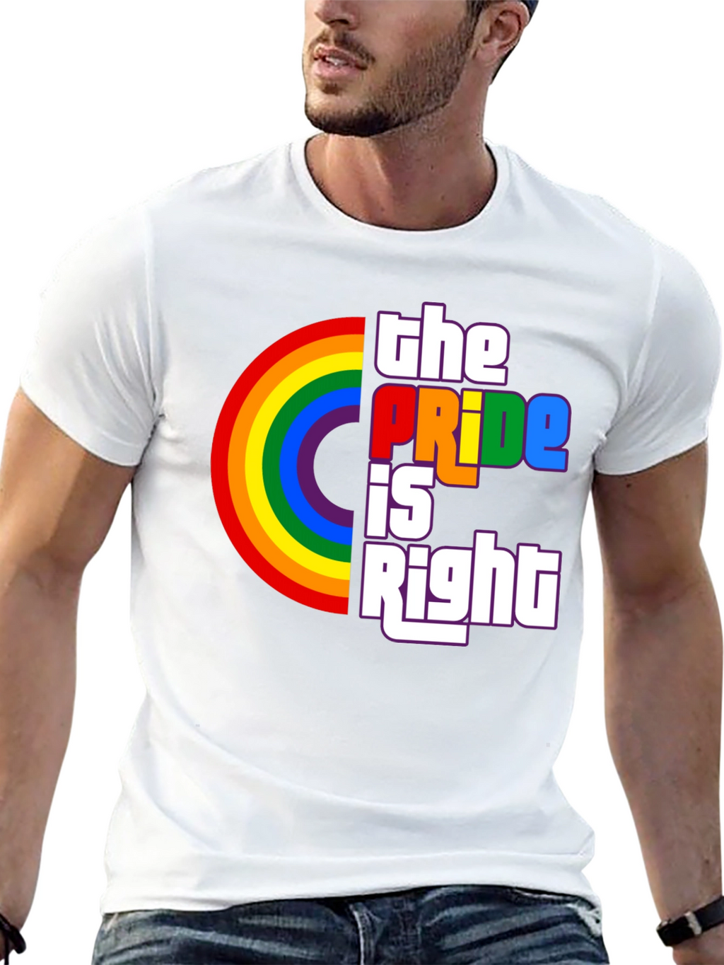 The Pride Is Right Rainbow Graphic T-Shirt