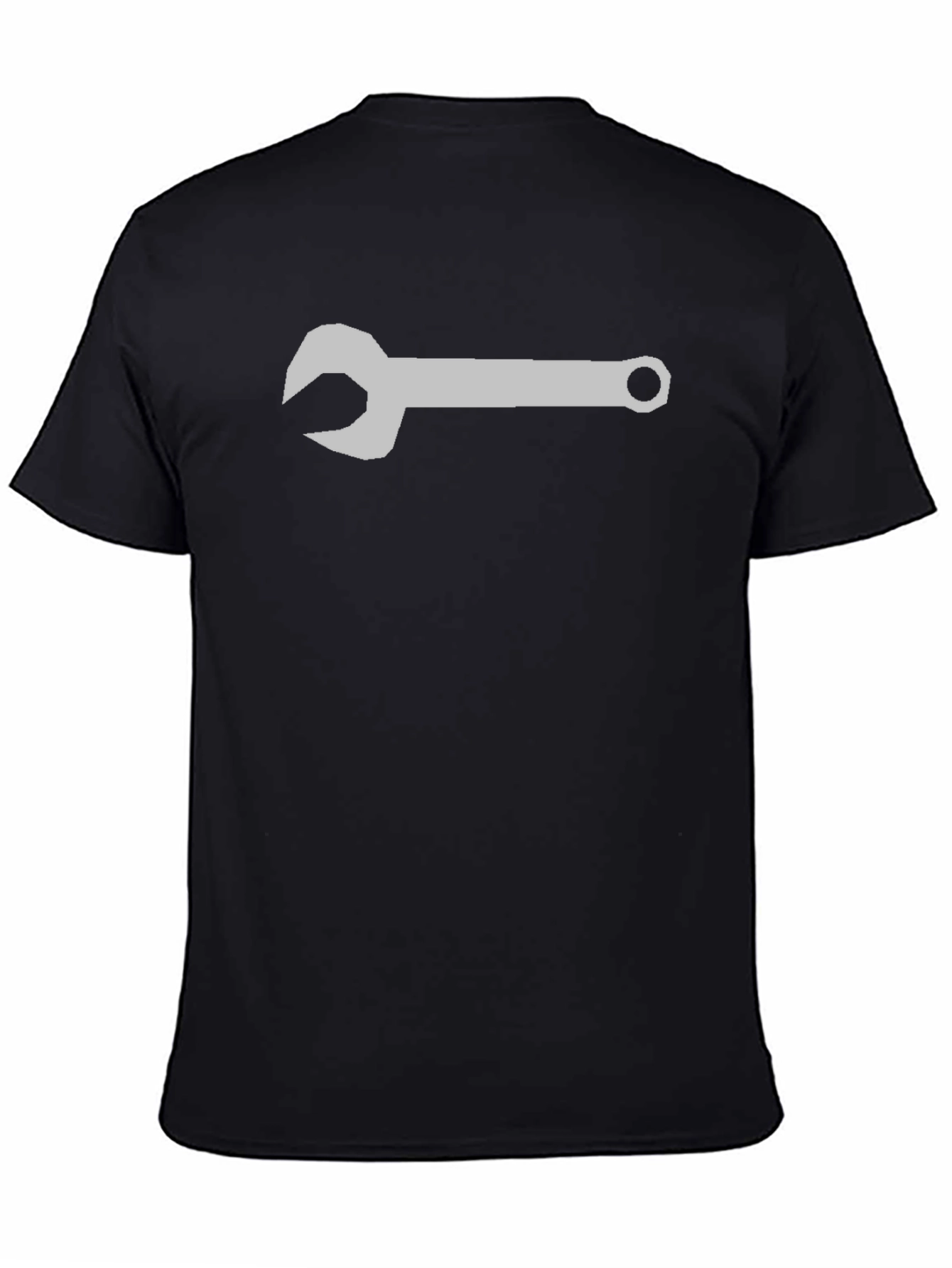 Wrench Graphic Tee - Black Cotton T-Shirt