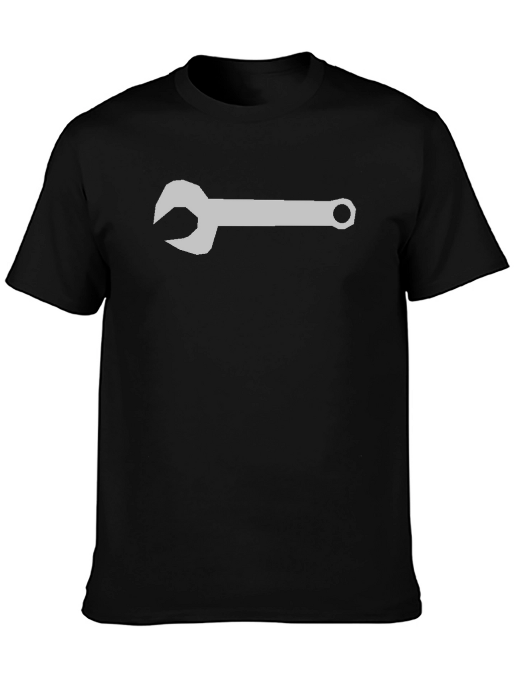 Wrench Graphic Tee - Black Cotton T-Shirt