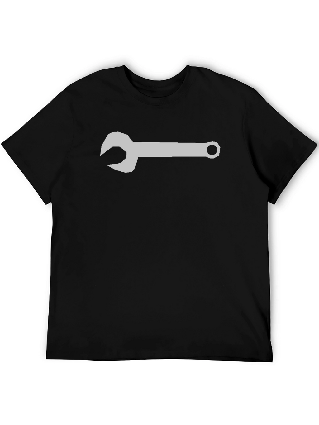 Wrench Graphic Tee - Black Cotton T-Shirt
