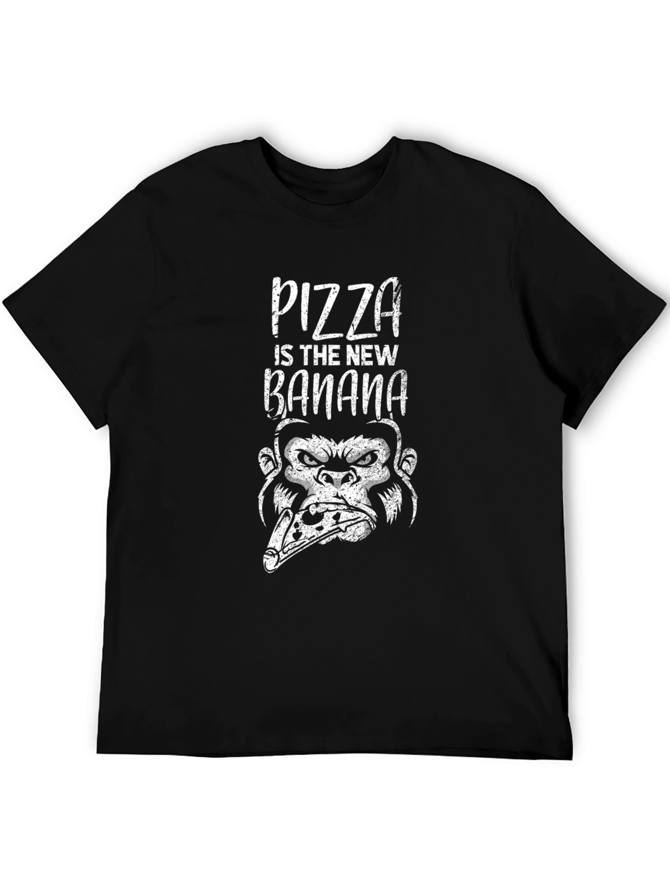 Pizza Gorilla Graphic T-Shirt - Funny Foodie Tee