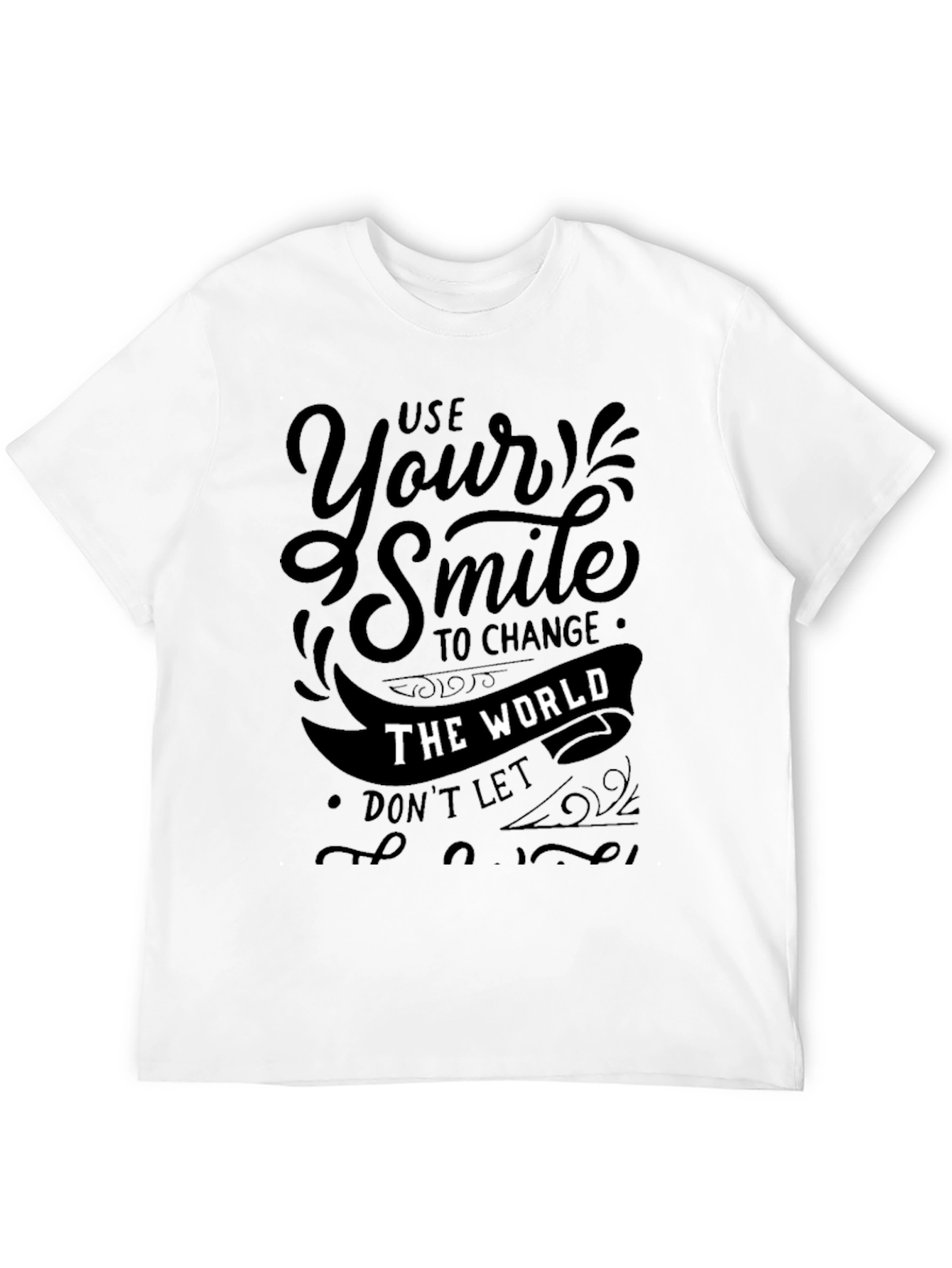 Use Your Smile Graphic Tee - Positive Vibes Shirt