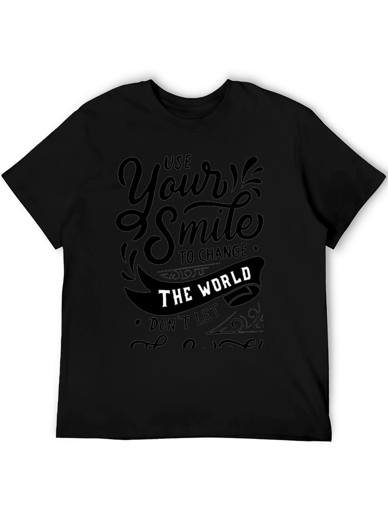 Use Your Smile Graphic Tee - Positive Vibes Shirt