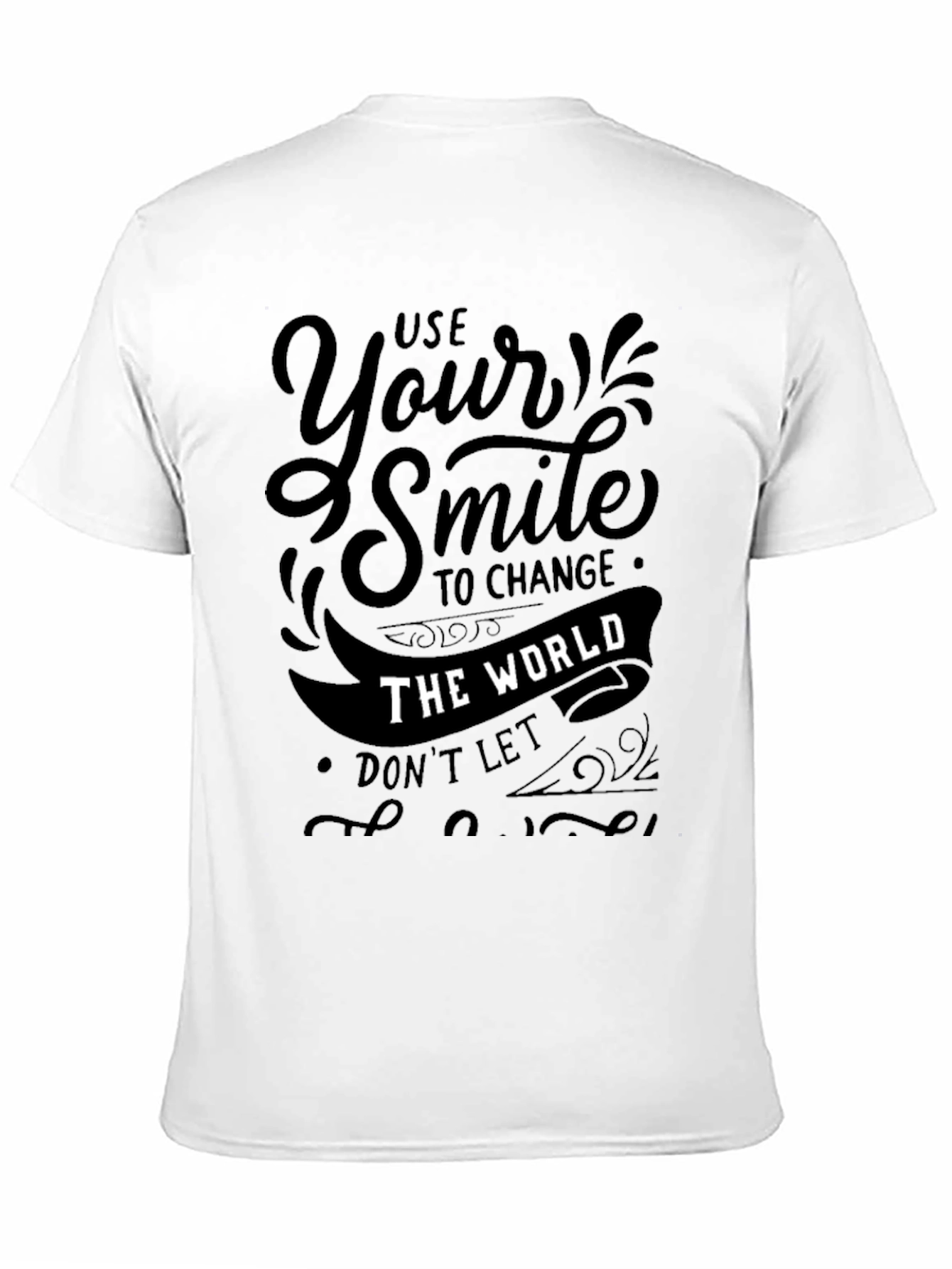 Use Your Smile Graphic Tee - Positive Vibes Shirt