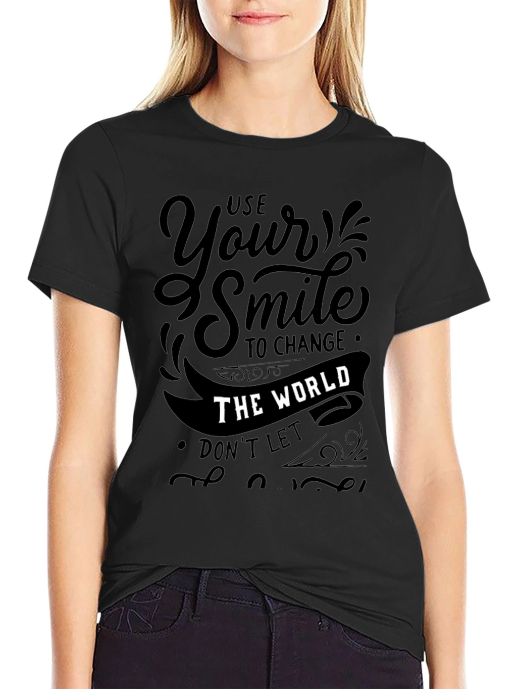 Use Your Smile Graphic Tee - Positive Vibes Shirt