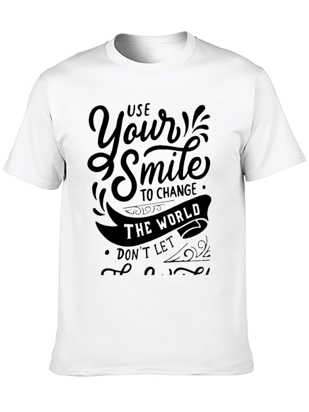 Use Your Smile Graphic Tee - Positive Vibes Shirt