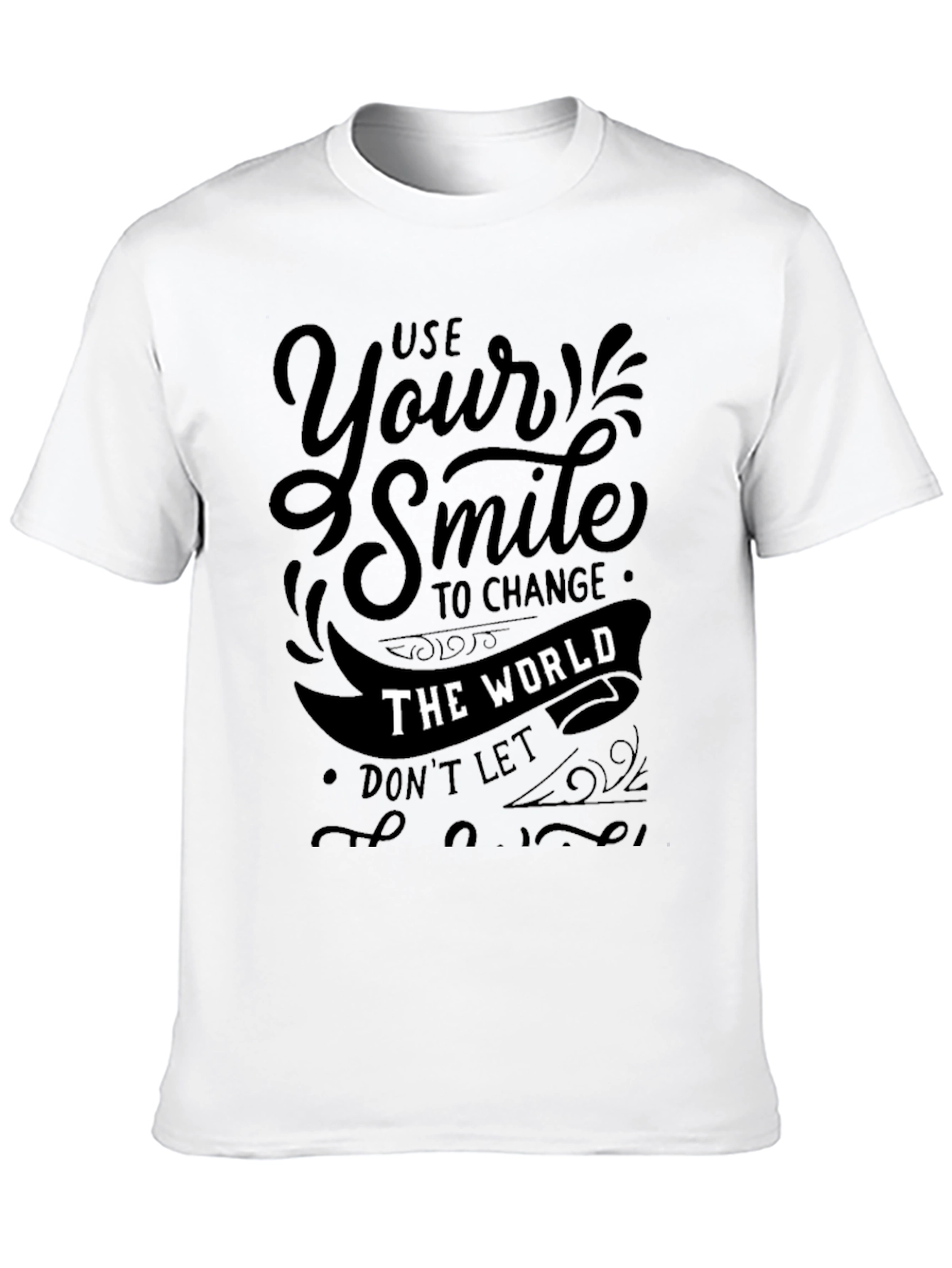 Use Your Smile Graphic Tee - Positive Vibes Shirt