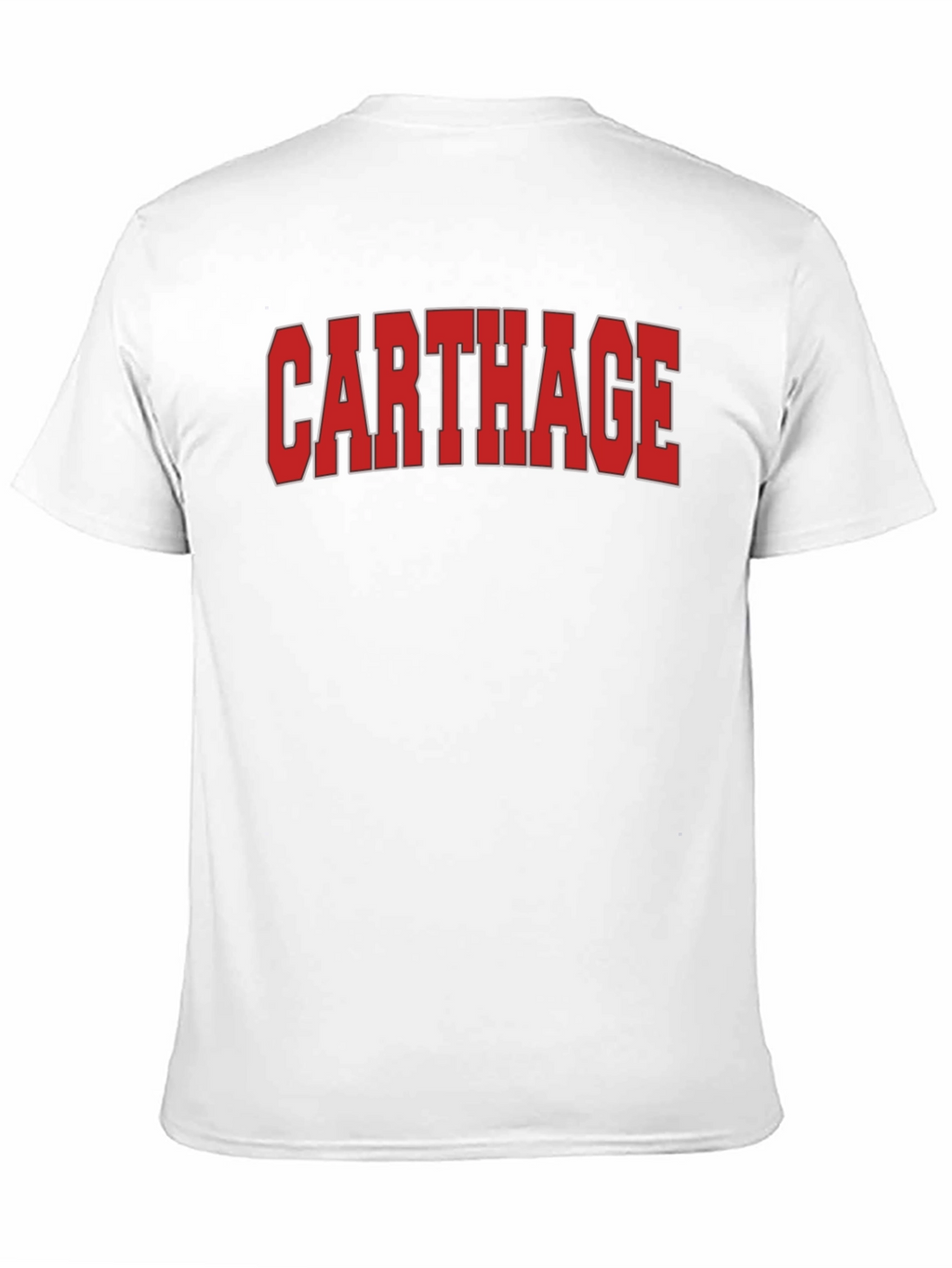 Carthage T-Shirt - Bold Red Text Design